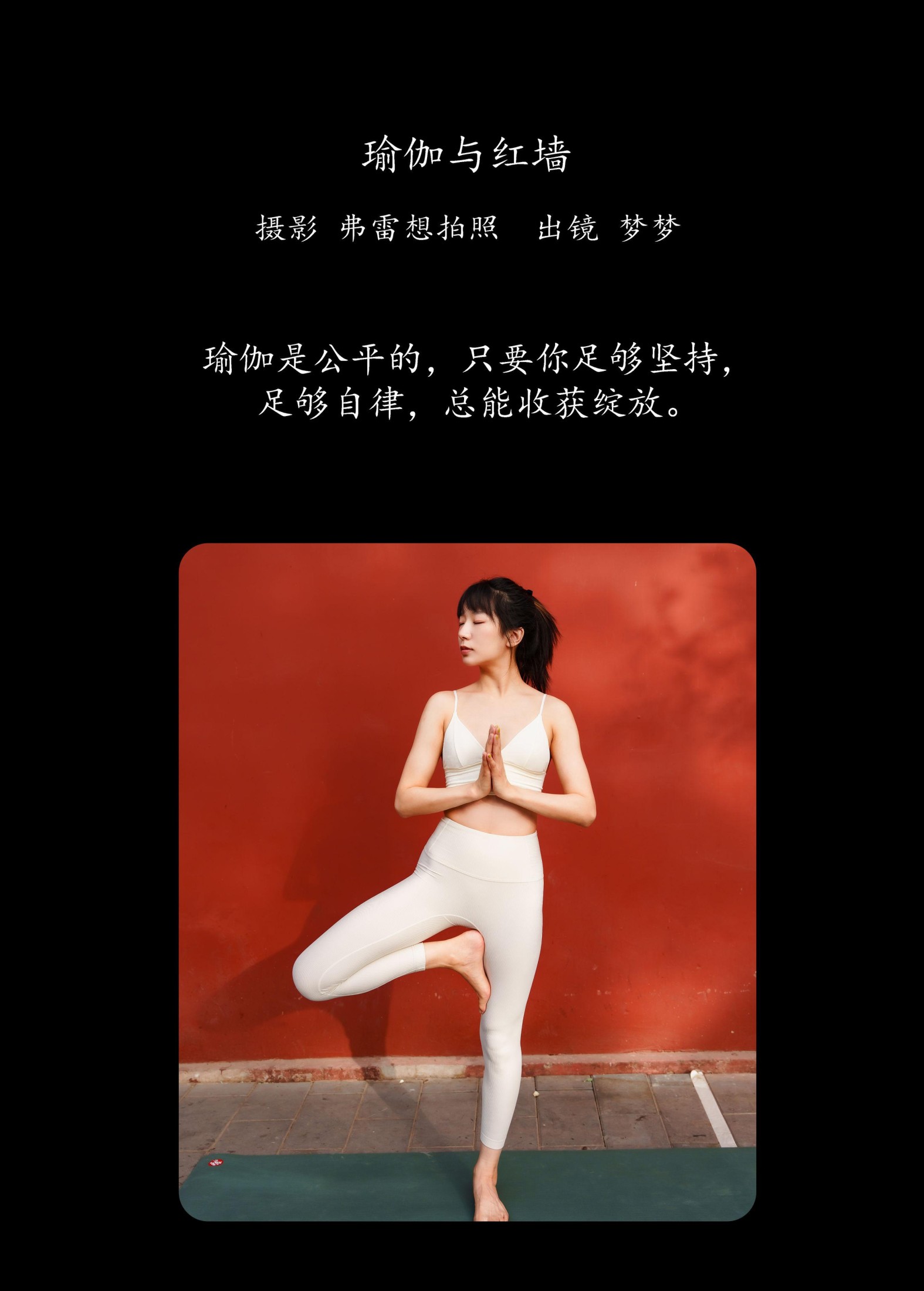 图片[2] - 梦梦 - 《瑜伽与红墙》[23P] - 机器猫次元 - 机器猫次元