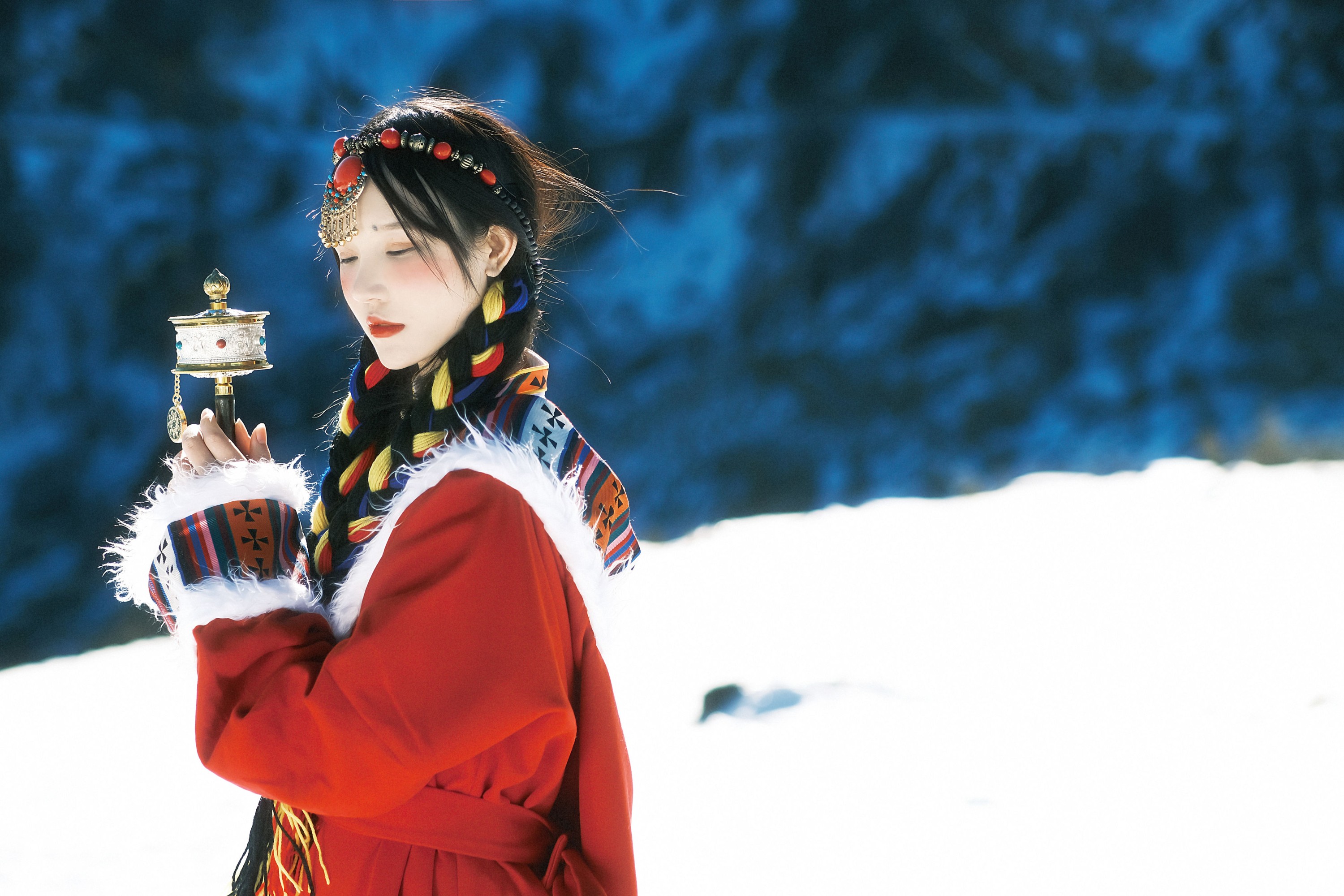 图片[4] - 小霜 - 《我离不开神山，你带一支格桑花走吧》[22P] - 机器猫次元 - 机器猫次元