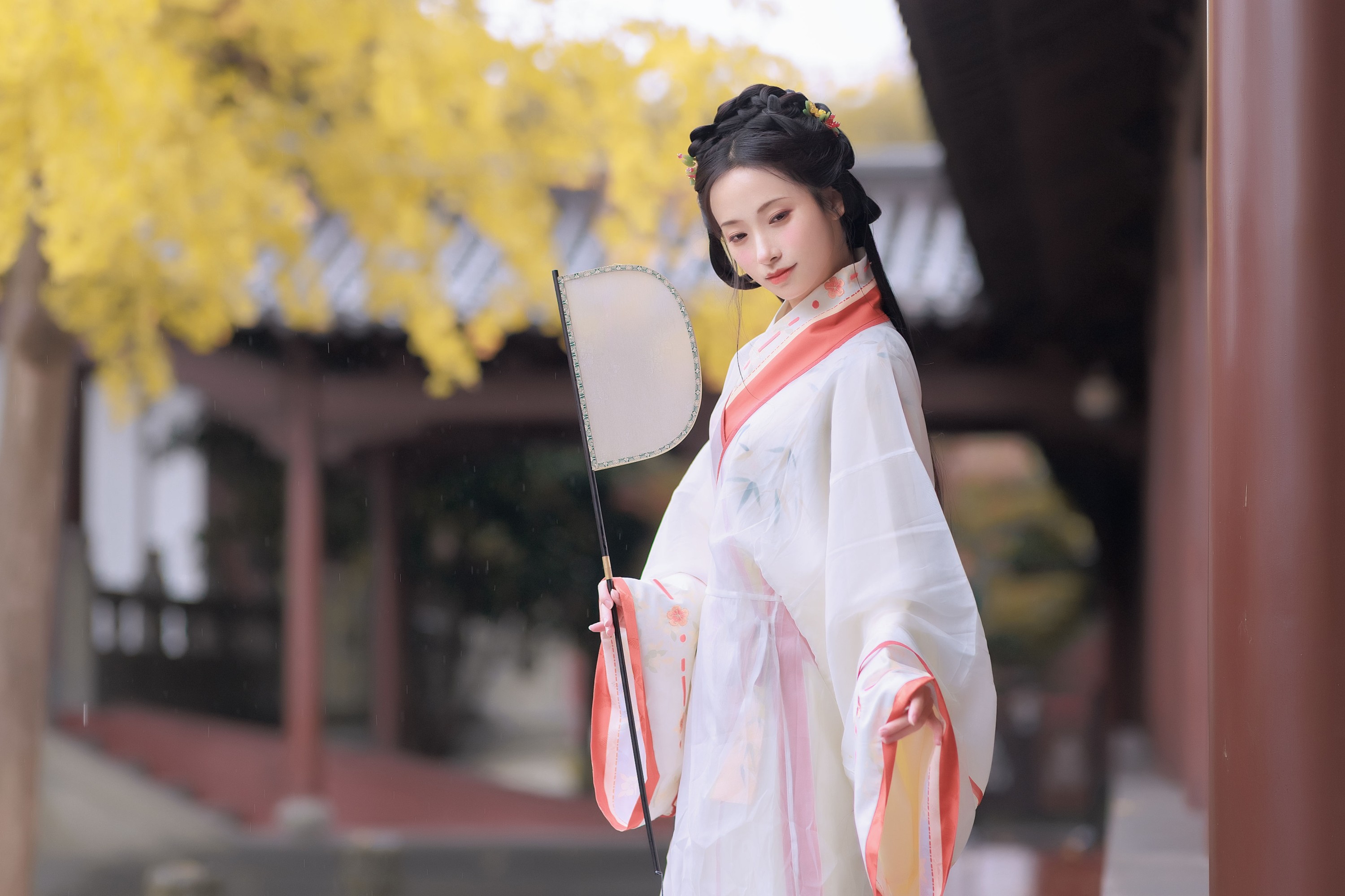图片[8] - 眸小妖 - 《雨中银杏》[24P] - 机器猫次元 - 机器猫次元