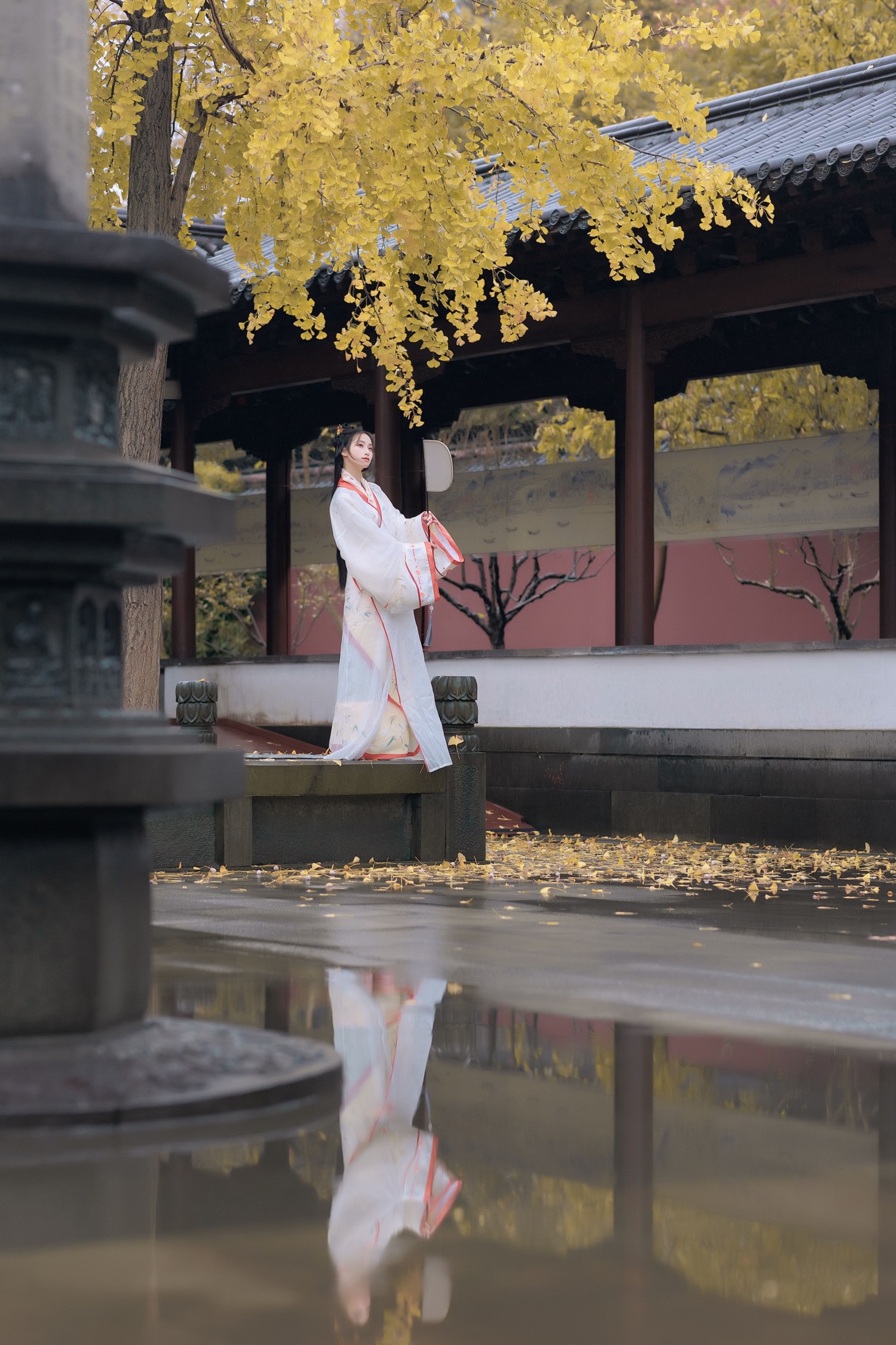 图片[5] - 眸小妖 - 《雨中银杏》[24P] - 机器猫次元 - 机器猫次元