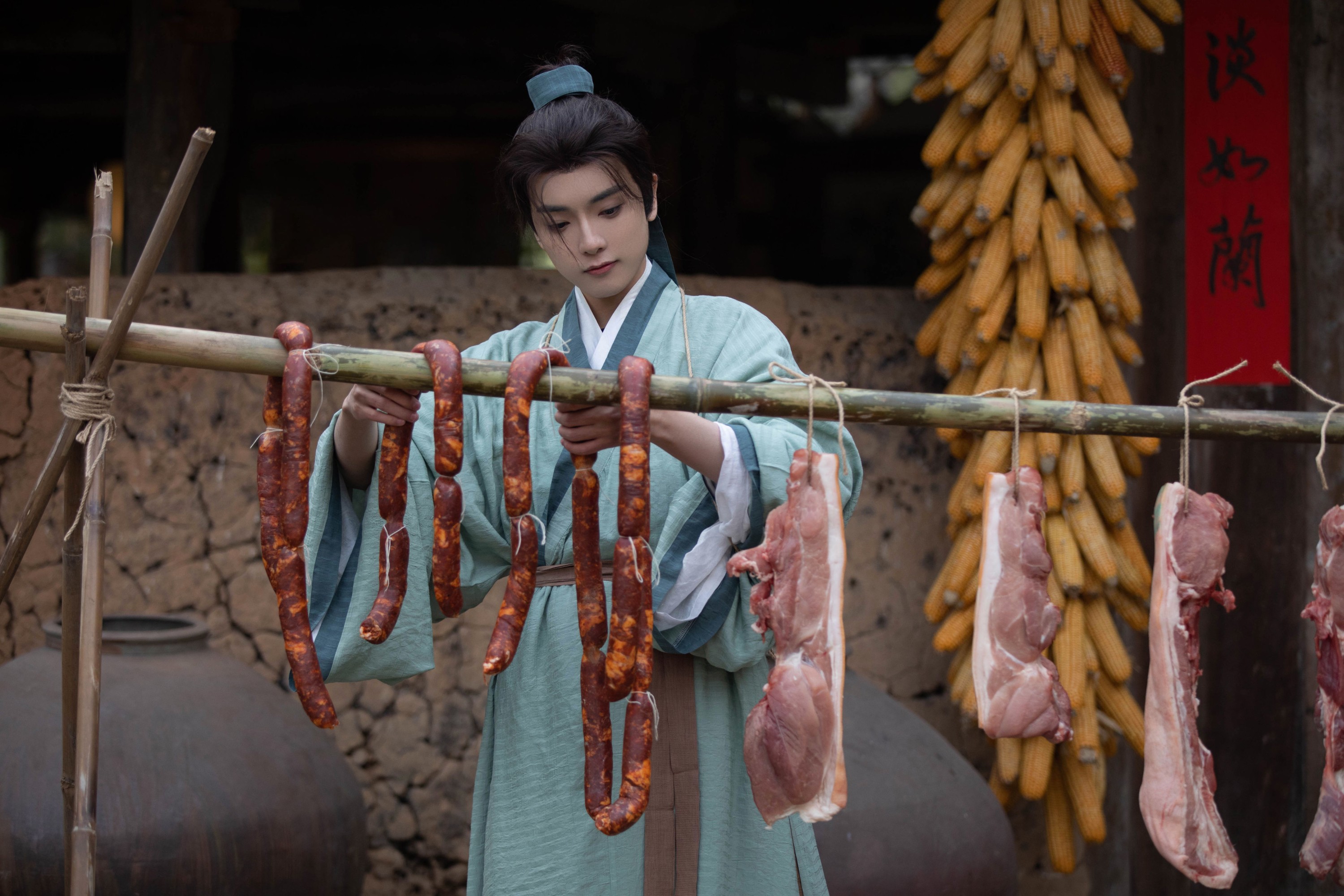 图片[7] - 一方伊人yi 杰桑桑桑_ 汉服爷爷云中鹤 - 《做腊肉》[26P] - 机器猫次元 - 机器猫次元