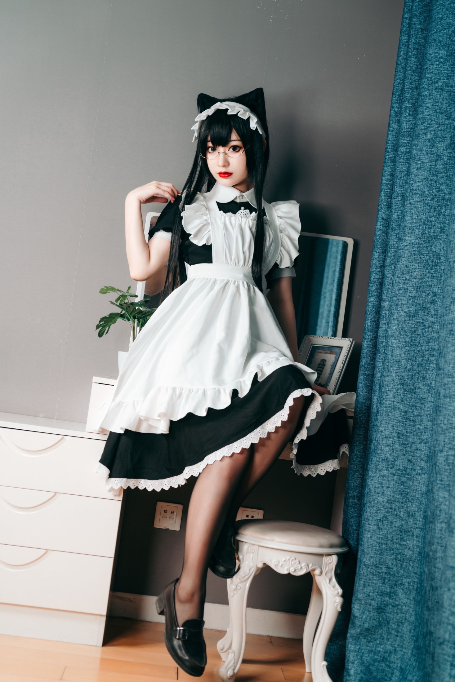 图片[3] - 桃墨公子x - 《在家偷偷穿上了女仆装》[39P] - 机器猫次元 - 机器猫次元