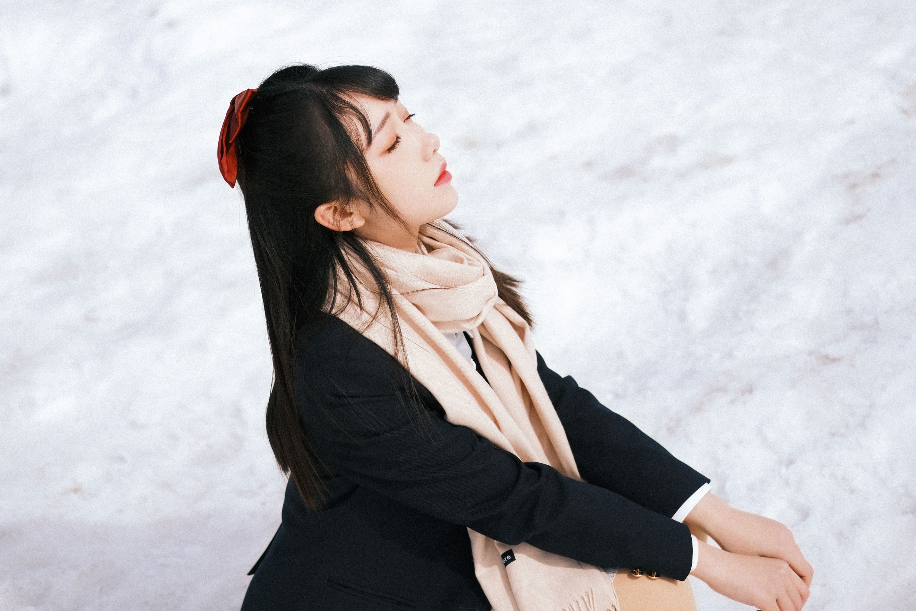 图片[8] - 小风加载中 - 《日系少女雪景写真》[24P] - 机器猫次元 - 机器猫次元
