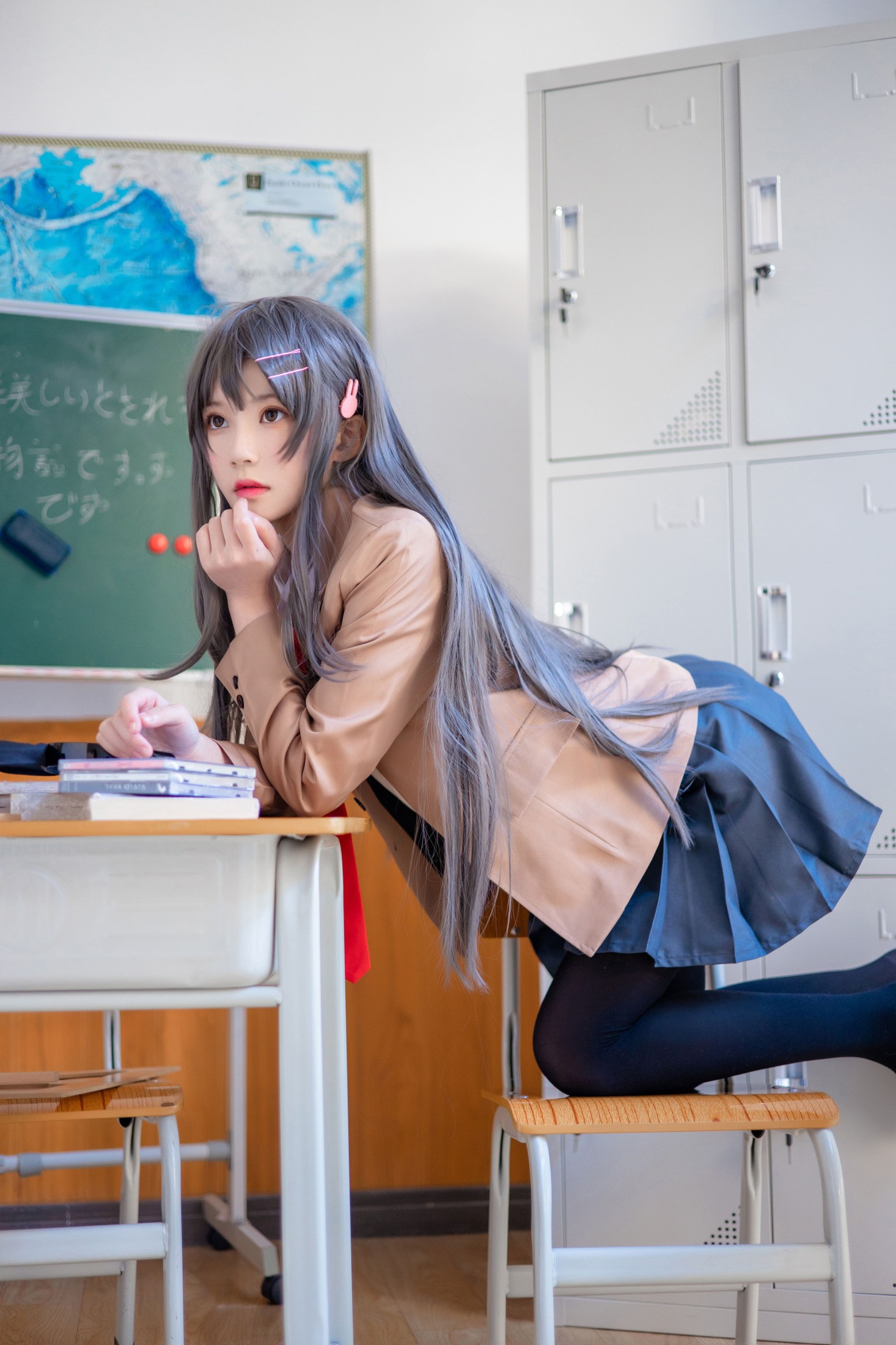 图片[5] - 桜桃喵 - 《麻衣学姐制服cosplay 》[22P] - 机器猫次元 - 机器猫次元