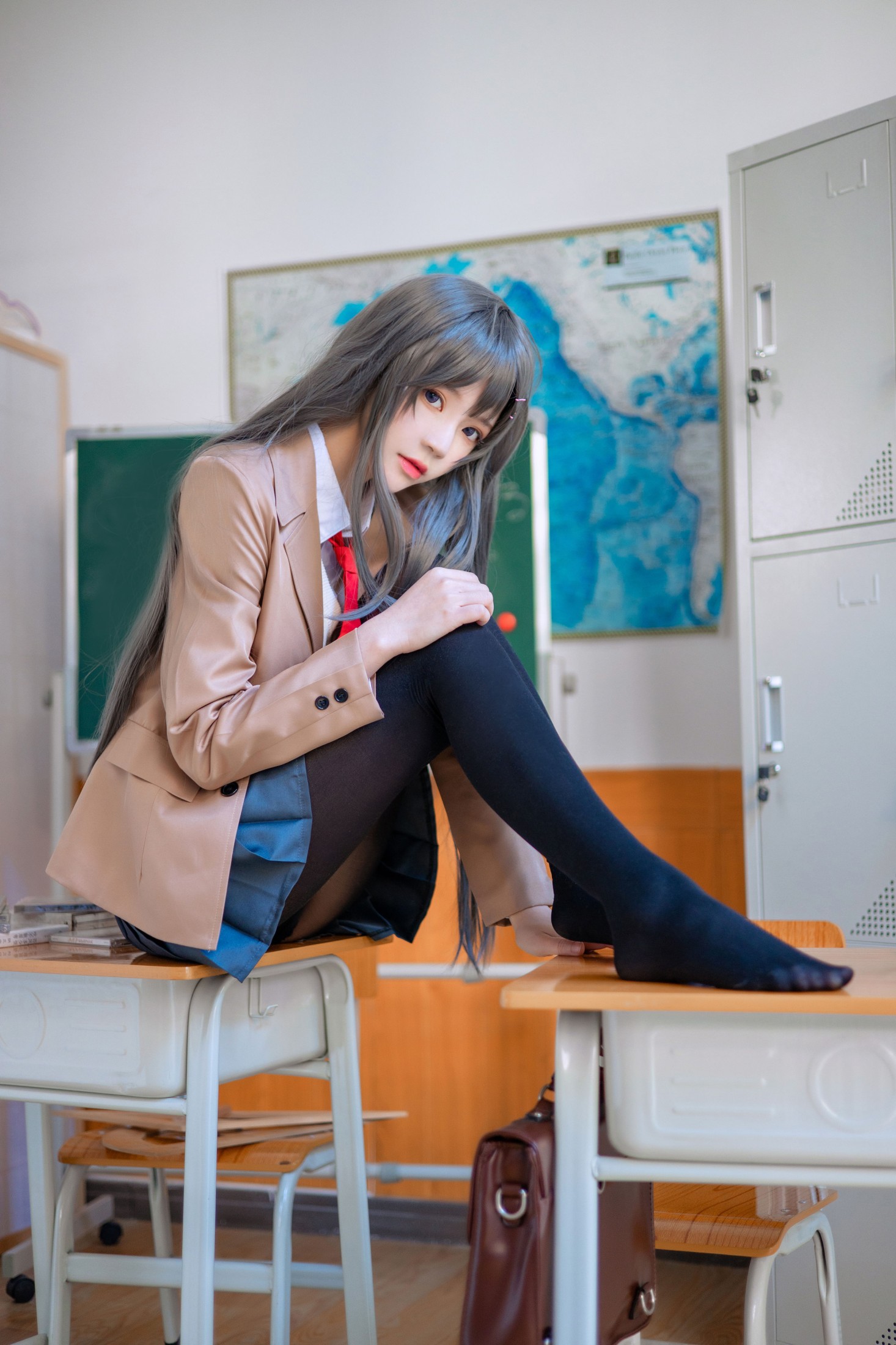 图片[6] - 桜桃喵 - 《麻衣学姐制服cosplay 》[22P] - 机器猫次元 - 机器猫次元