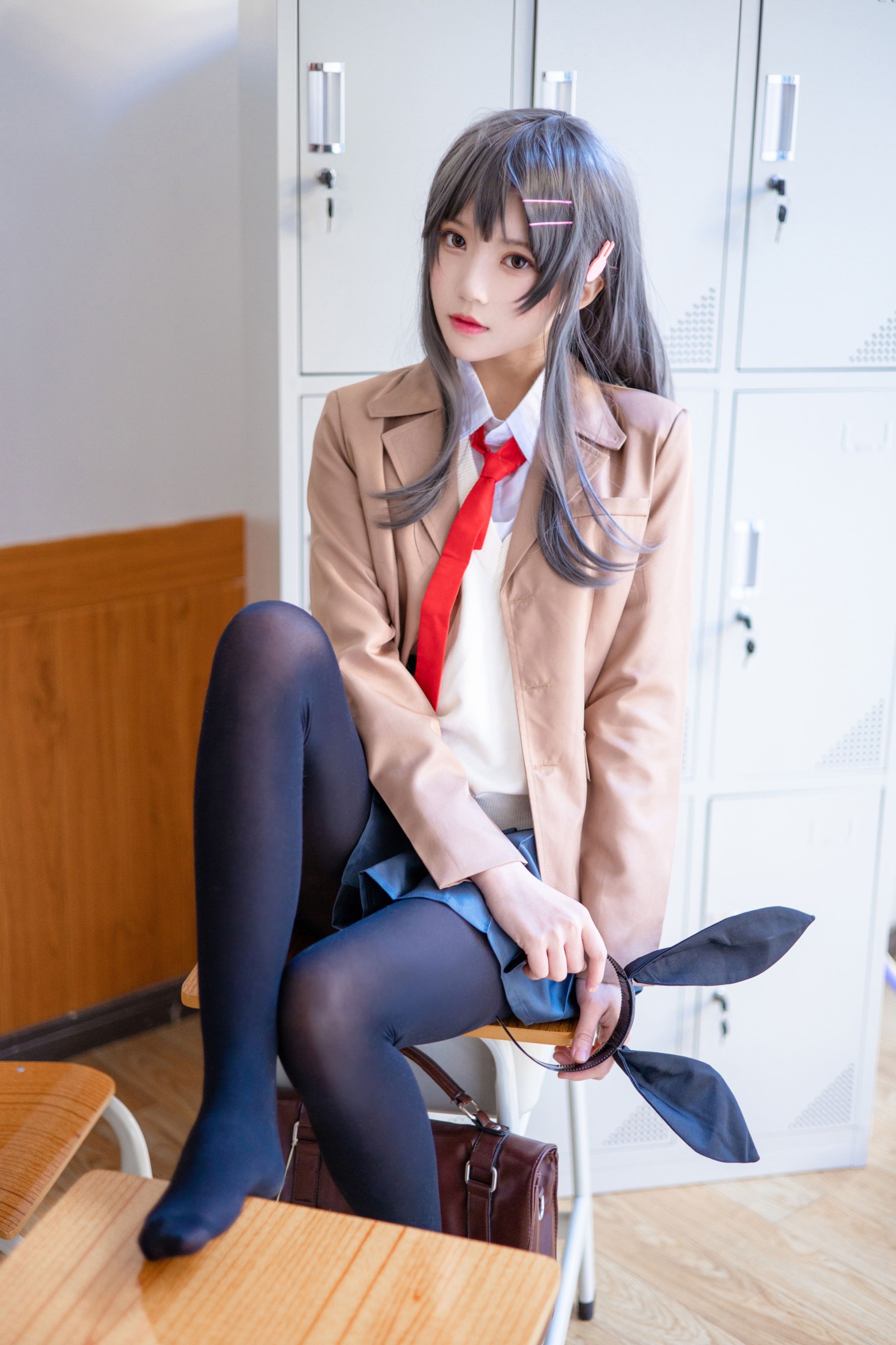 图片[8] - 桜桃喵 - 《麻衣学姐制服cosplay 》[22P] - 机器猫次元 - 机器猫次元
