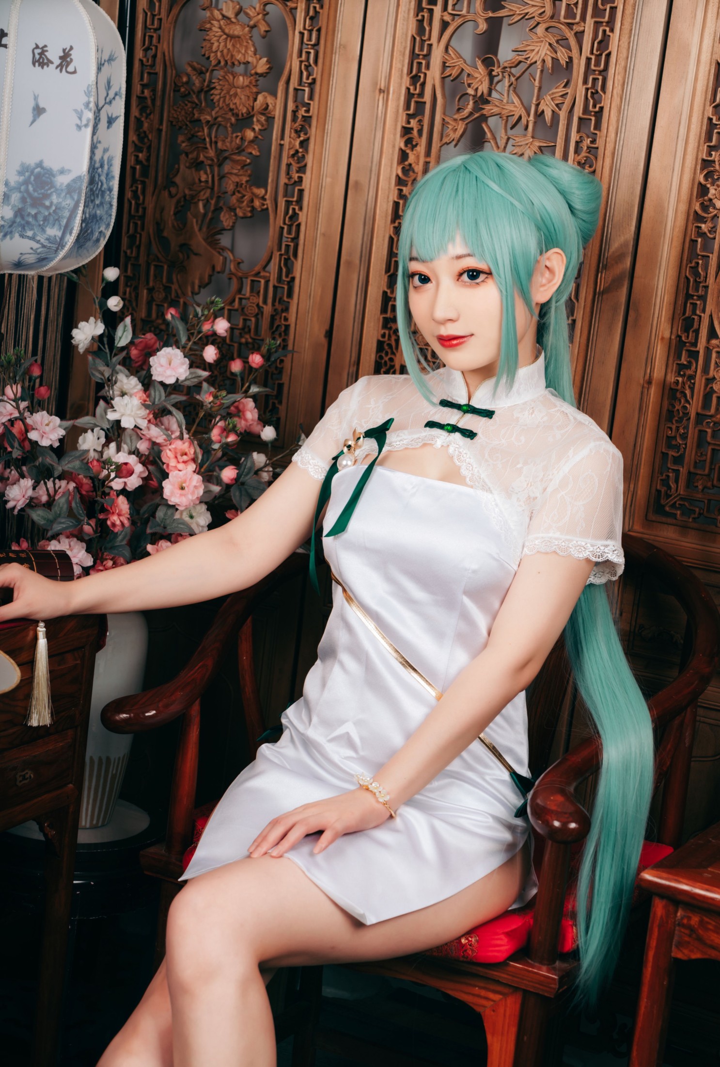 图片[4] - 桃墨公子x - 《初音旗袍》[40P] - 机器猫次元 - 机器猫次元