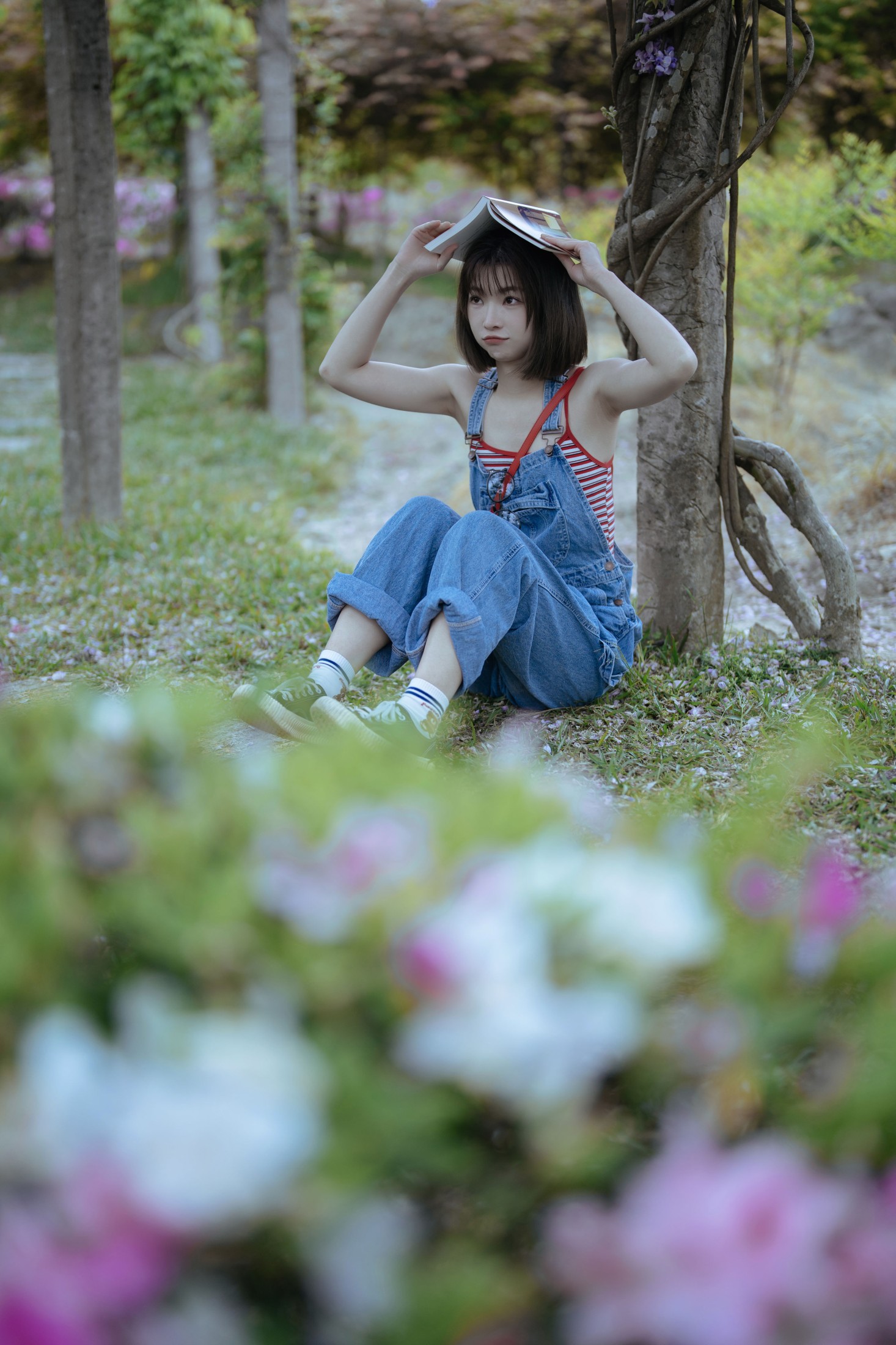 图片[8] - 七七 - 《紫藤花开，日系甜妹》[65P] - 机器猫次元 - 机器猫次元
