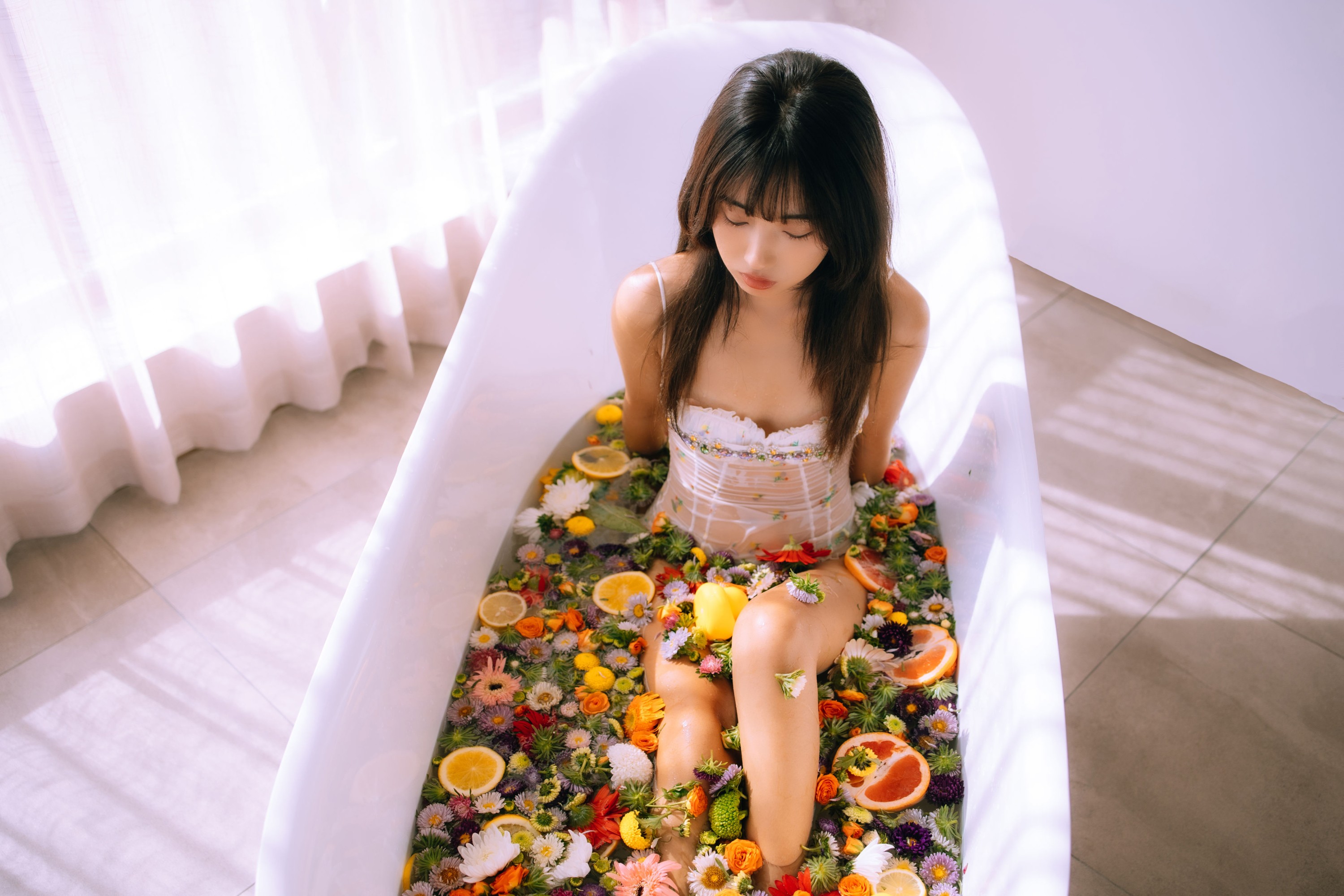图片[4] - 文文 - 《浴缸鲜花少女》[45P] - 机器猫次元 - 机器猫次元