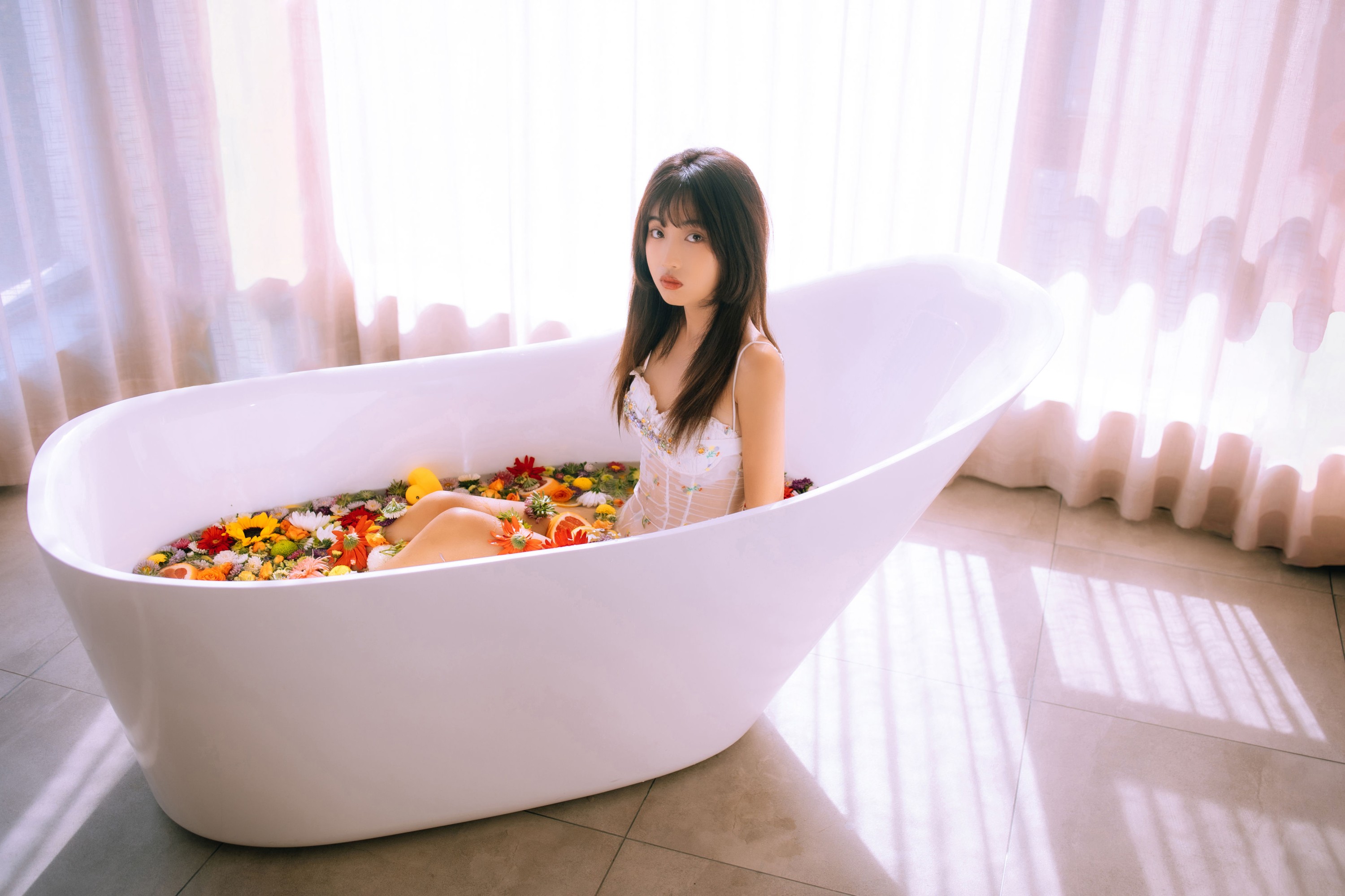 图片[5] - 文文 - 《浴缸鲜花少女》[45P] - 机器猫次元 - 机器猫次元