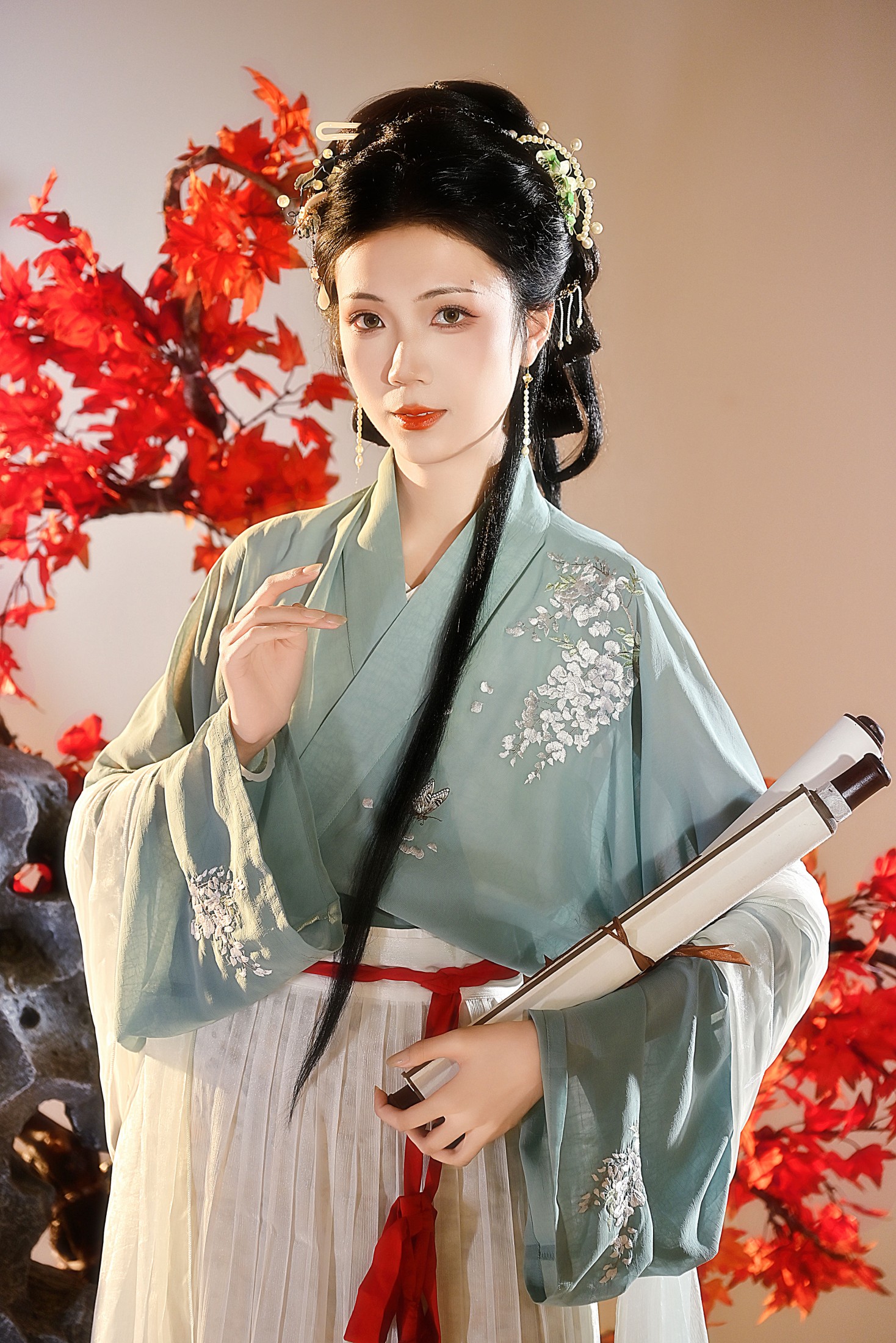 图片[3] - 珂璃 - 《枫叶仕女图》[22P] - 机器猫次元 - 机器猫次元