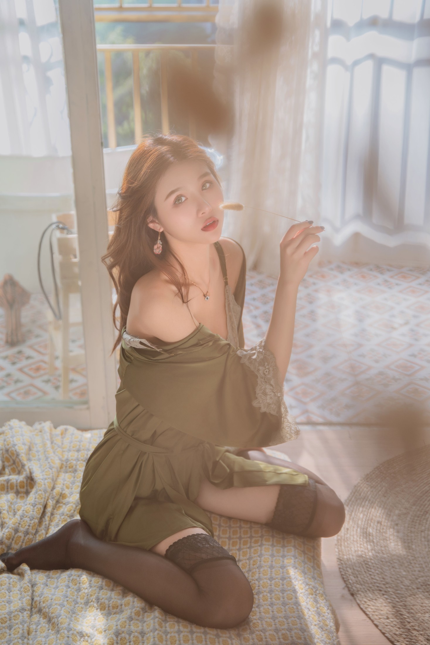 图片[8] - Gaia - 《慵懒风绿裙》[28P] - 机器猫次元 - 机器猫次元