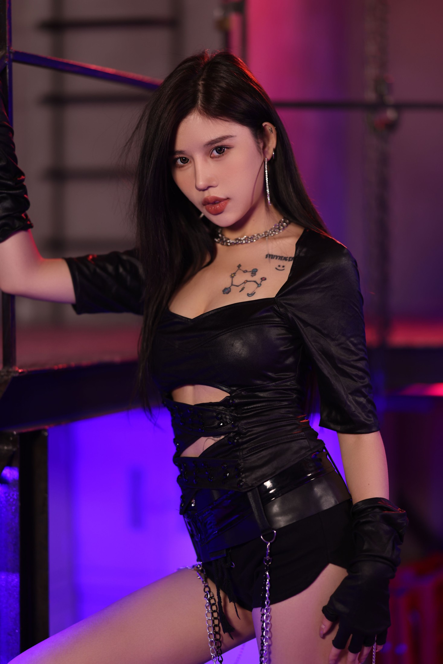 图片[3] - 鲸鱼 - 《美女与黑皮衣的华丽邂逅》[22P] - 机器猫次元 - 机器猫次元