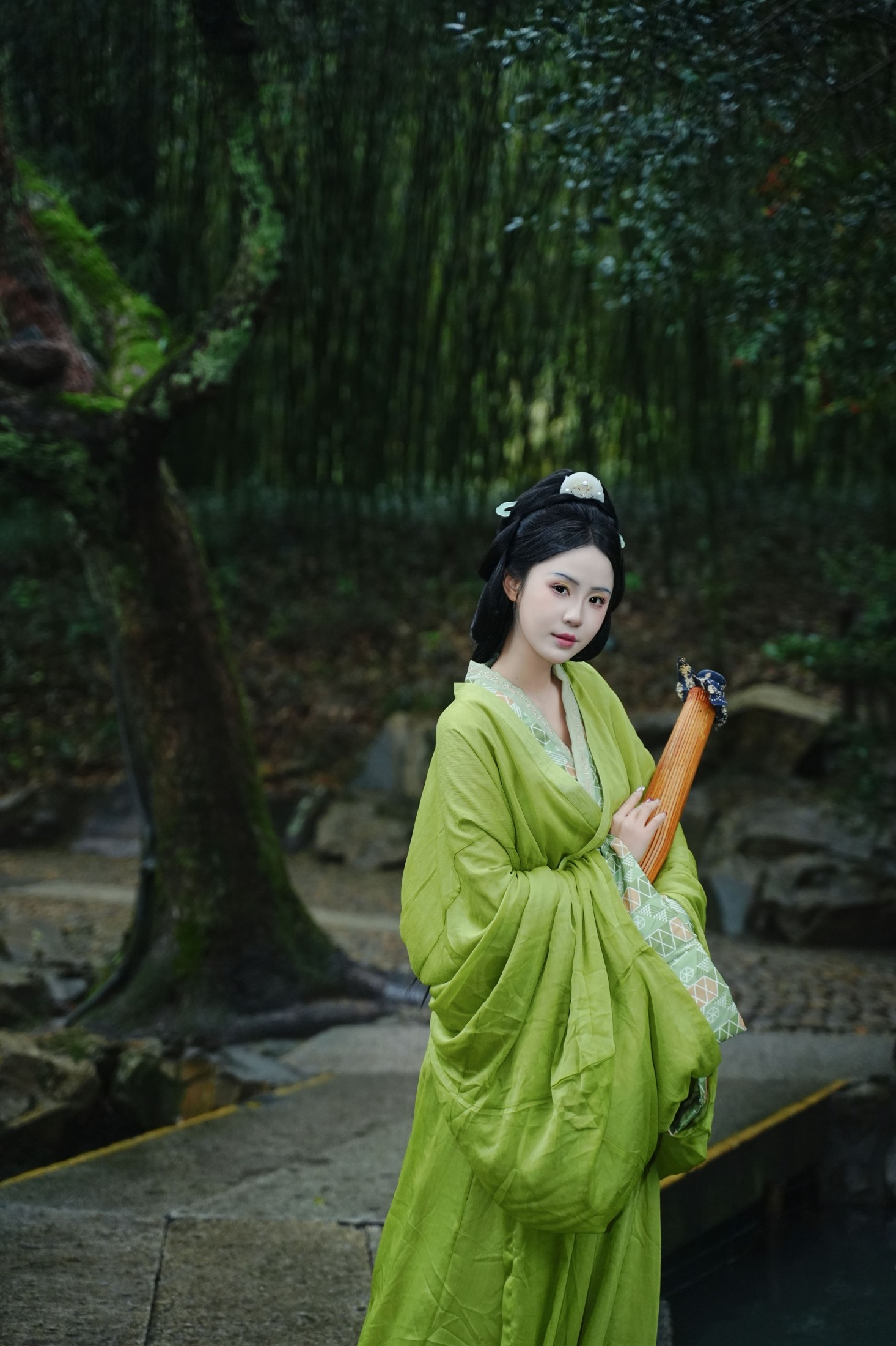 图片[4] - 是月白呀 - 《绍兴兰亭战国袍 绿色清冷宿命感》[25P] - 机器猫次元 - 机器猫次元