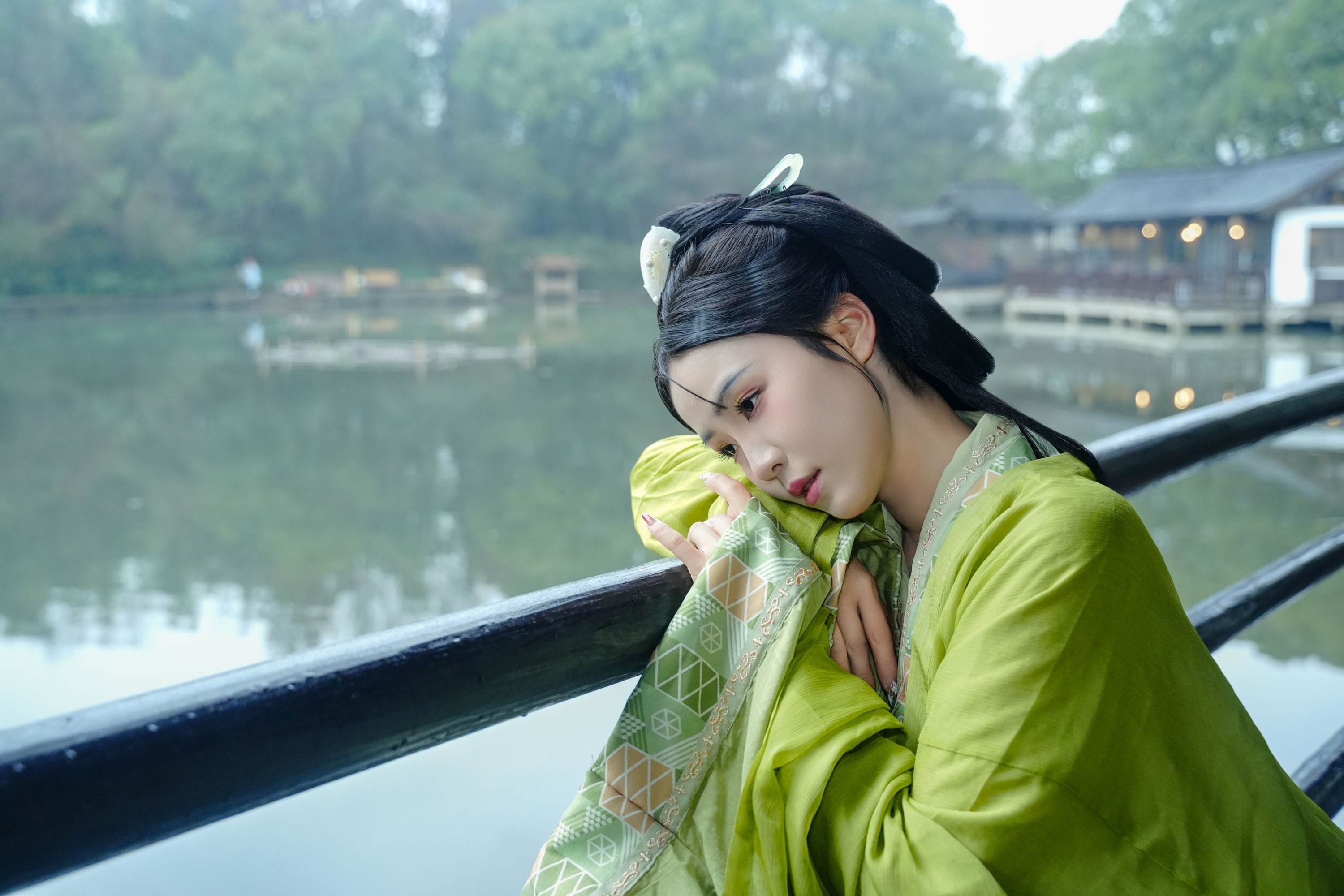 图片[6] - 是月白呀 - 《绍兴兰亭战国袍 绿色清冷宿命感》[25P] - 机器猫次元 - 机器猫次元