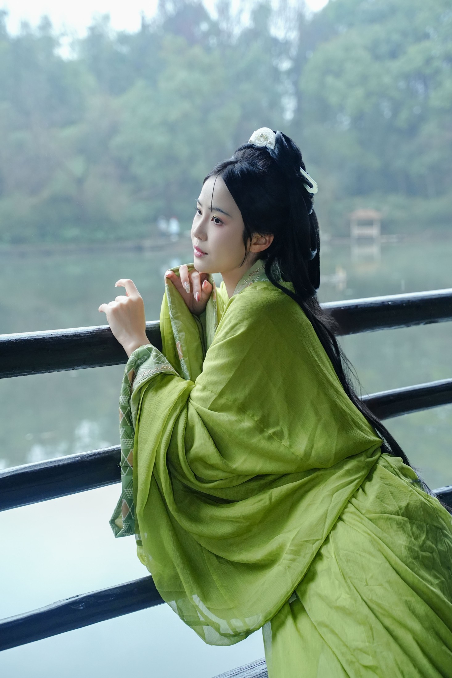 图片[7] - 是月白呀 - 《绍兴兰亭战国袍 绿色清冷宿命感》[25P] - 机器猫次元 - 机器猫次元