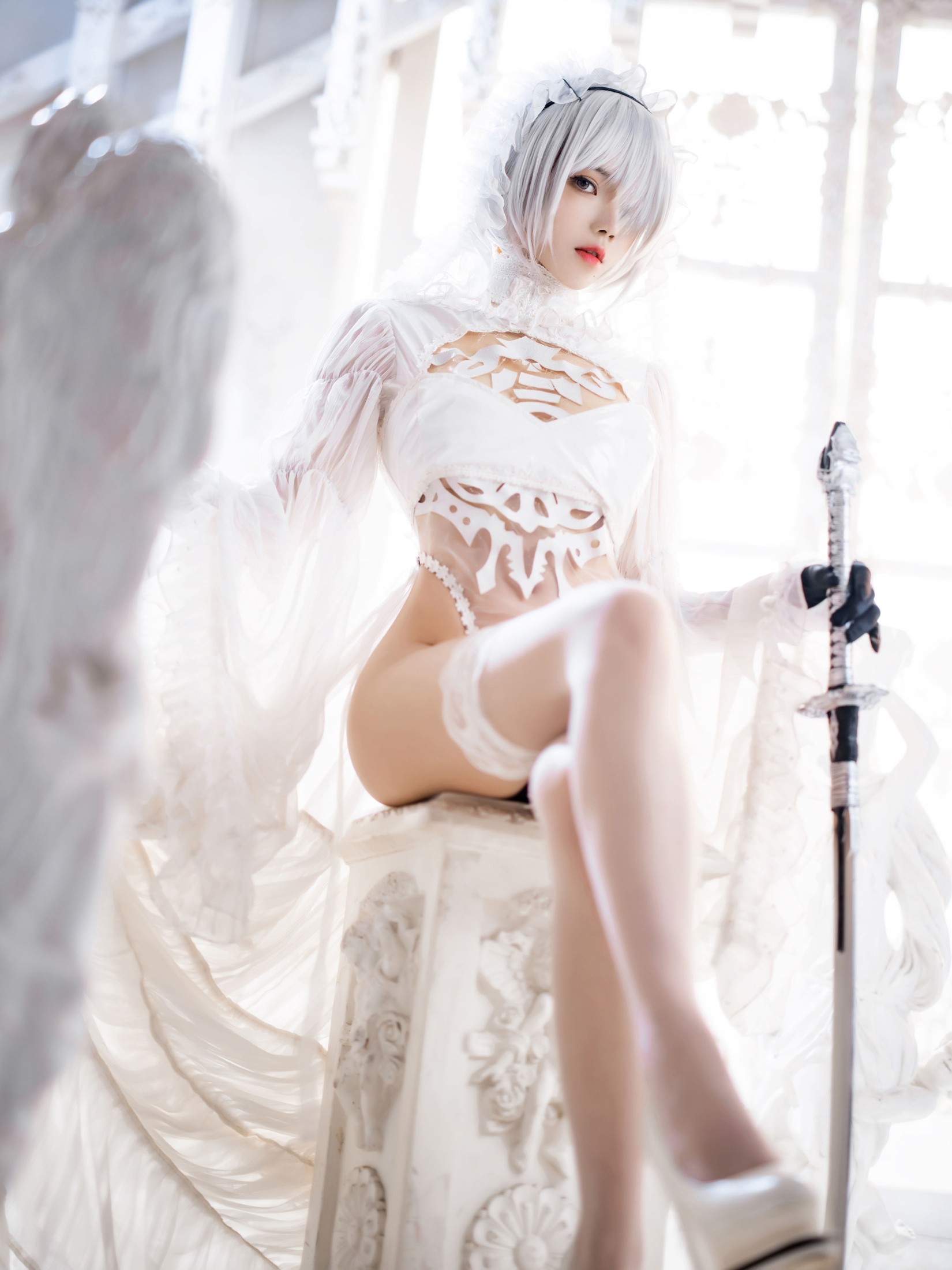 图片[3] - 桜桃喵 - 《2B花嫁COSPLAY》[25P] - 机器猫次元 - 机器猫次元