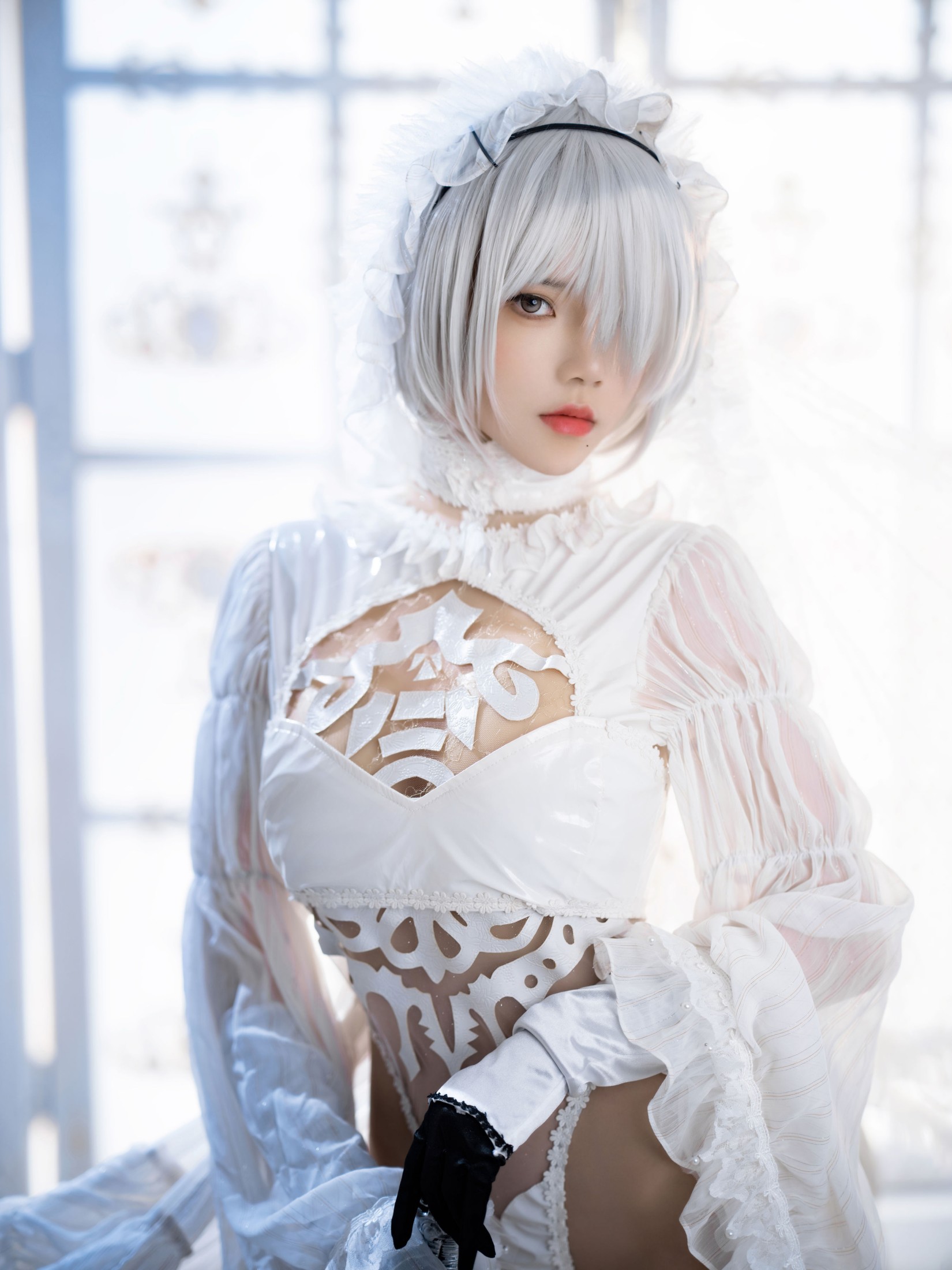 图片[4] - 桜桃喵 - 《2B花嫁COSPLAY》[25P] - 机器猫次元 - 机器猫次元