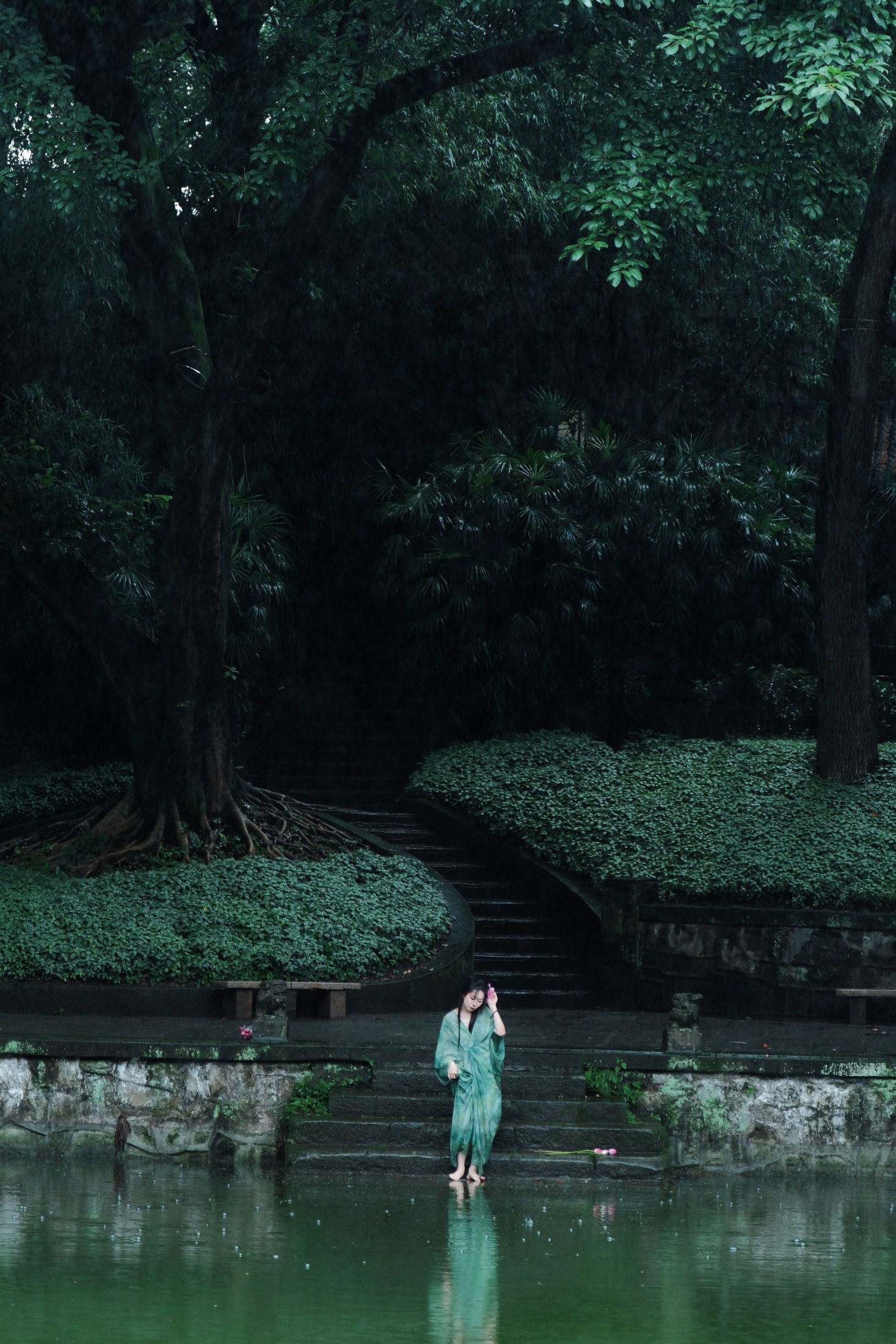 图片[8] - 文鱼 - 《雨中荷》[21P] - 机器猫次元 - 机器猫次元