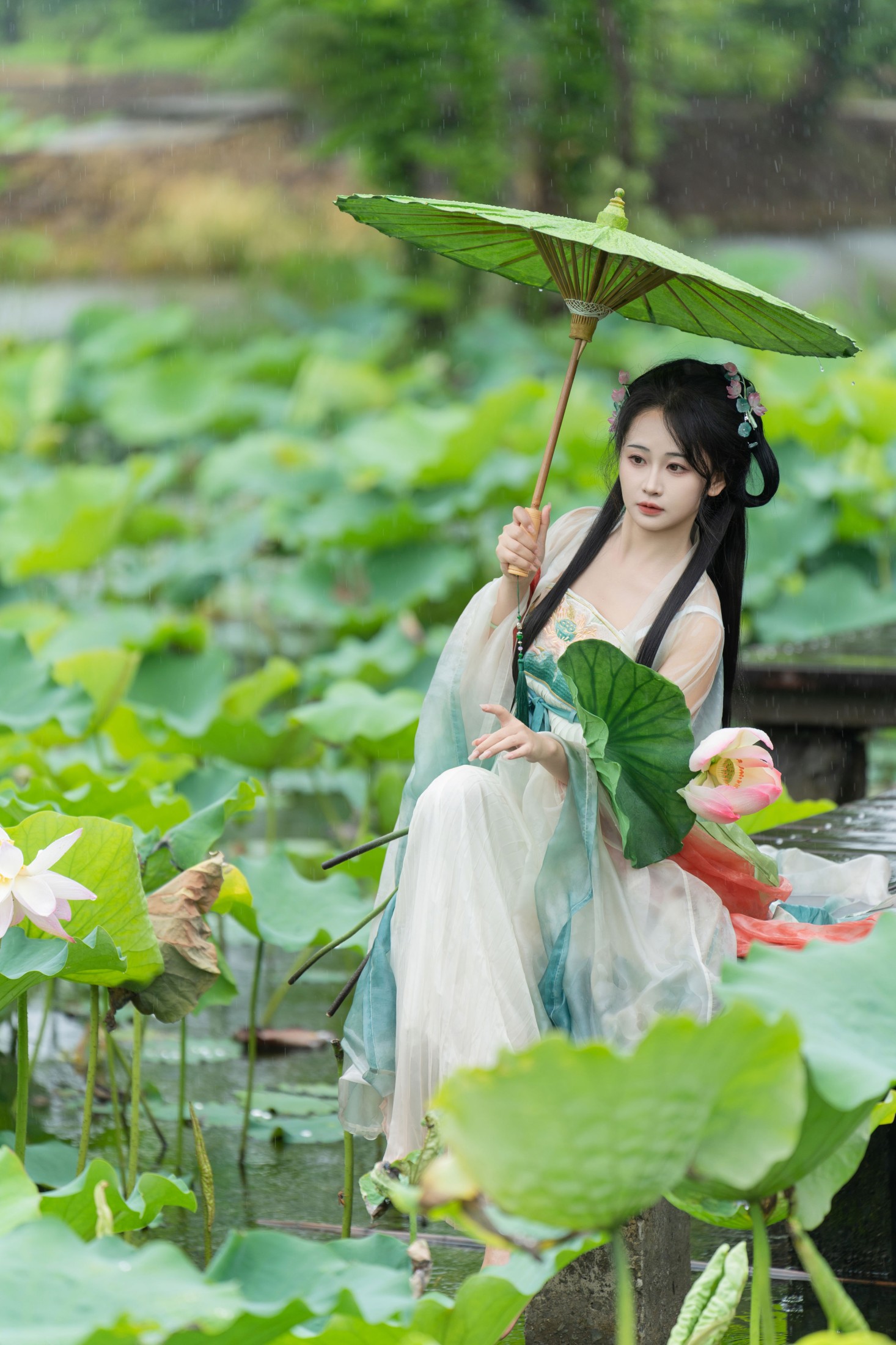 图片[6] - 湫一只岁岁 - 《雨中荷花》[24P] - 机器猫次元 - 机器猫次元