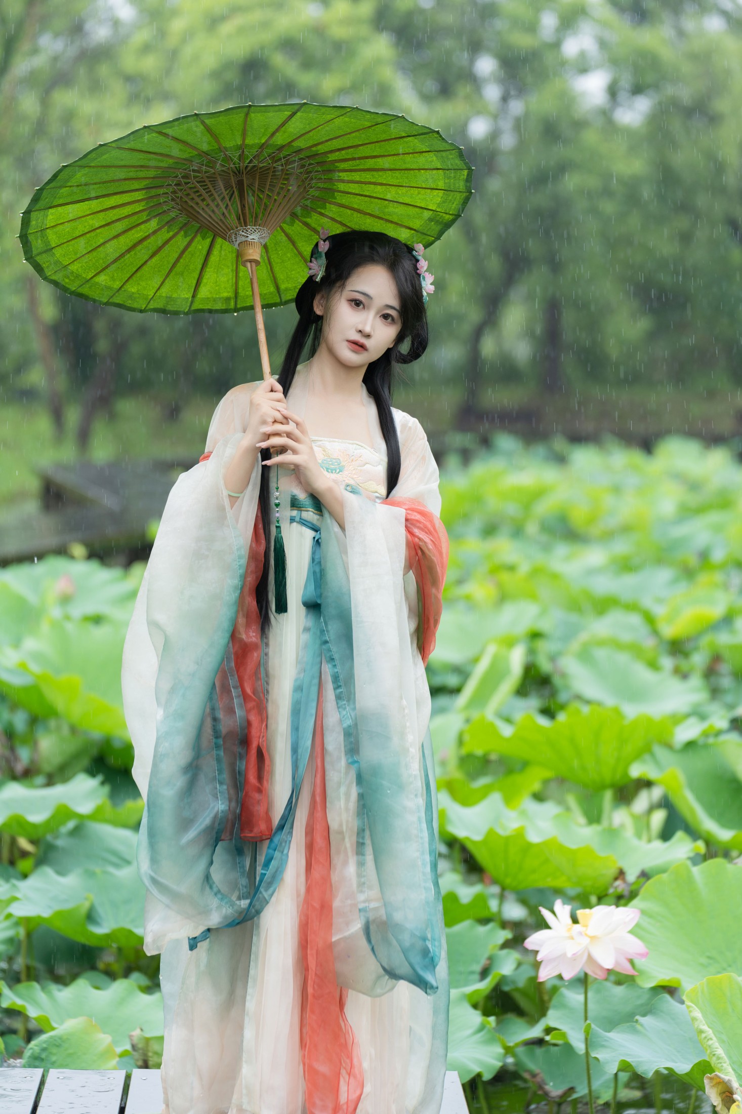 图片[4] - 湫一只岁岁 - 《雨中荷花》[24P] - 机器猫次元 - 机器猫次元