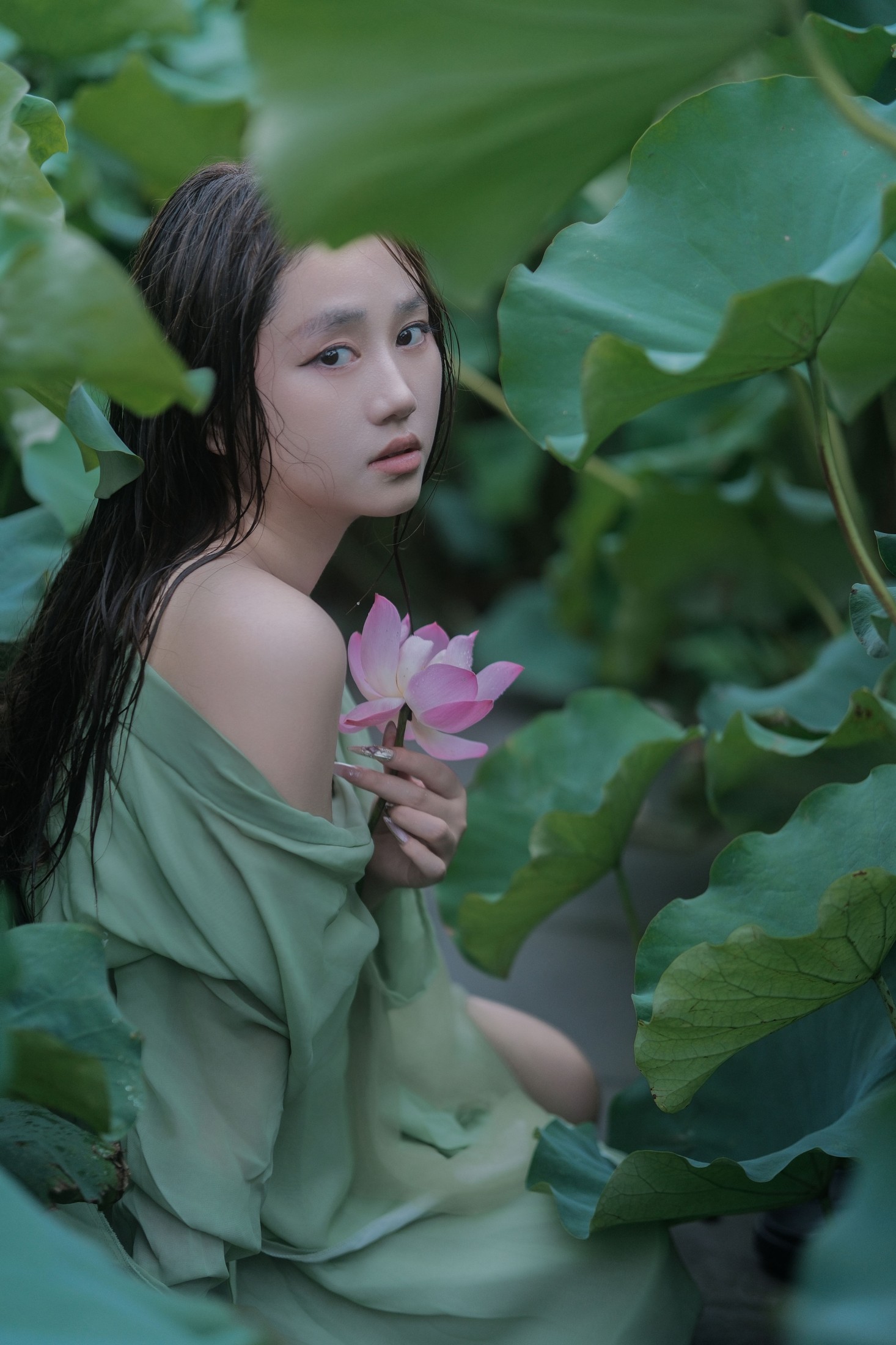 图片[6] - 乐乐 - 《雨荷》[22P] - 机器猫次元 - 机器猫次元