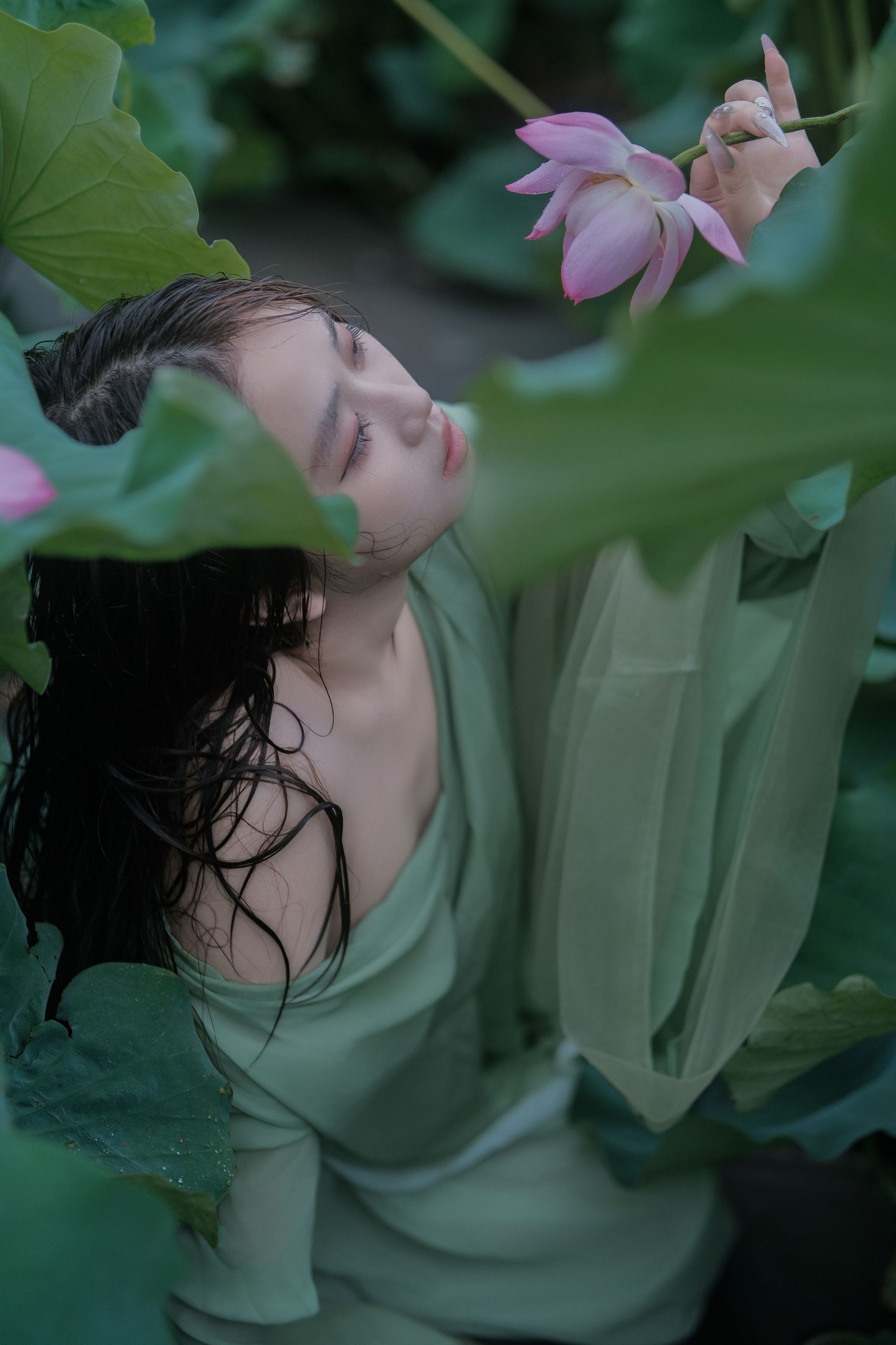图片[5] - 乐乐 - 《雨荷》[22P] - 机器猫次元 - 机器猫次元