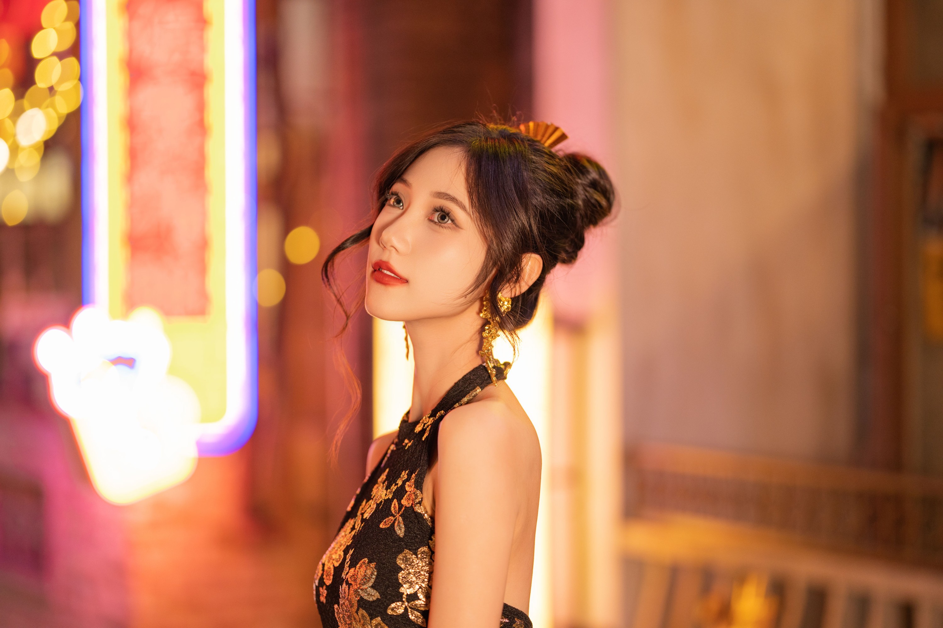 图片[3] - o1ne万 - 《夜色旗袍，璀璨华章》[25P] - 机器猫次元 - 机器猫次元