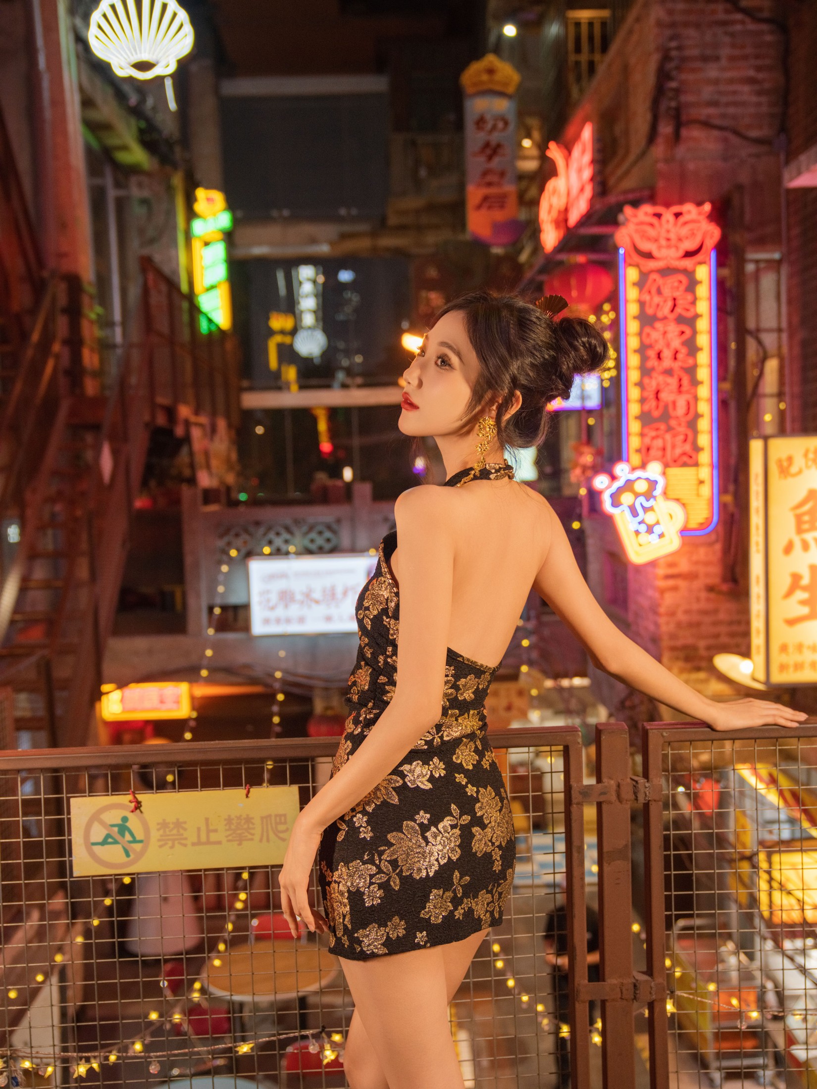 图片[7] - o1ne万 - 《夜色旗袍，璀璨华章》[25P] - 机器猫次元 - 机器猫次元