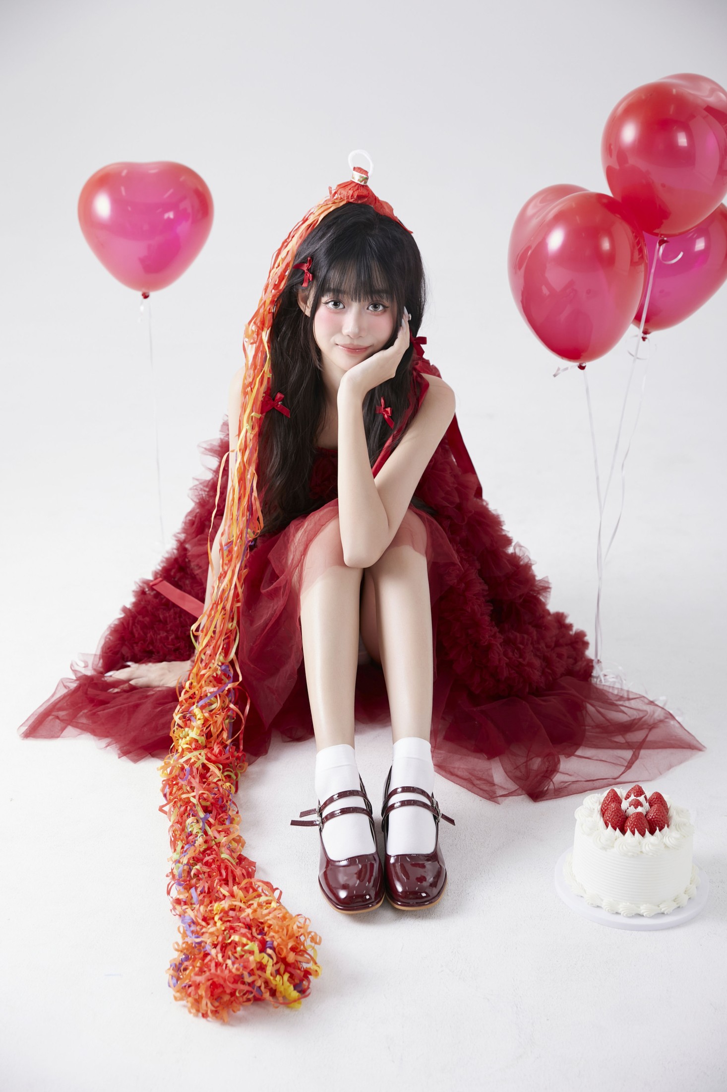 图片[3] - 菠萝包 - 《红色气球生日写真》[25P] - 机器猫次元 - 机器猫次元