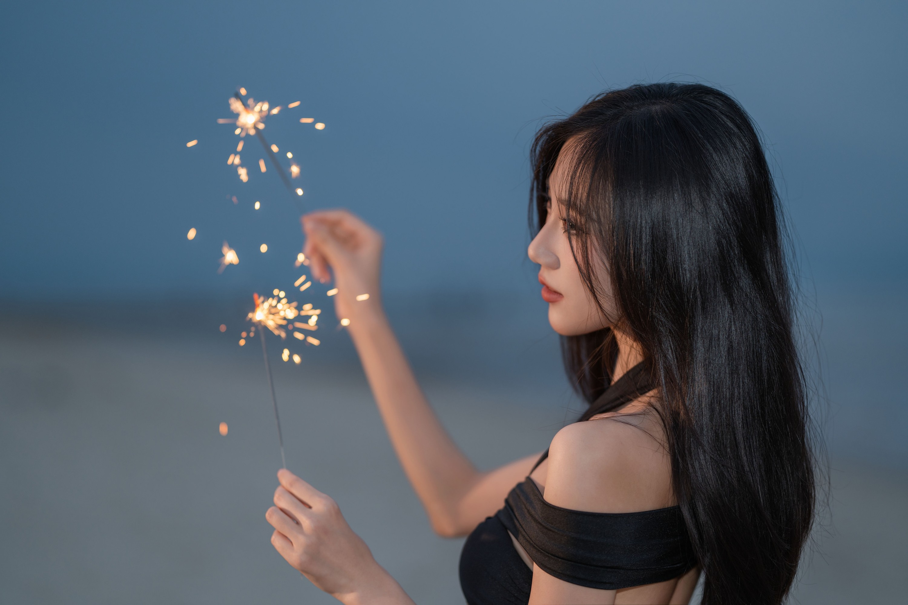 图片[5] - o1ne万 - 《夜幕下的海边少女》[22P] - 机器猫次元 - 机器猫次元