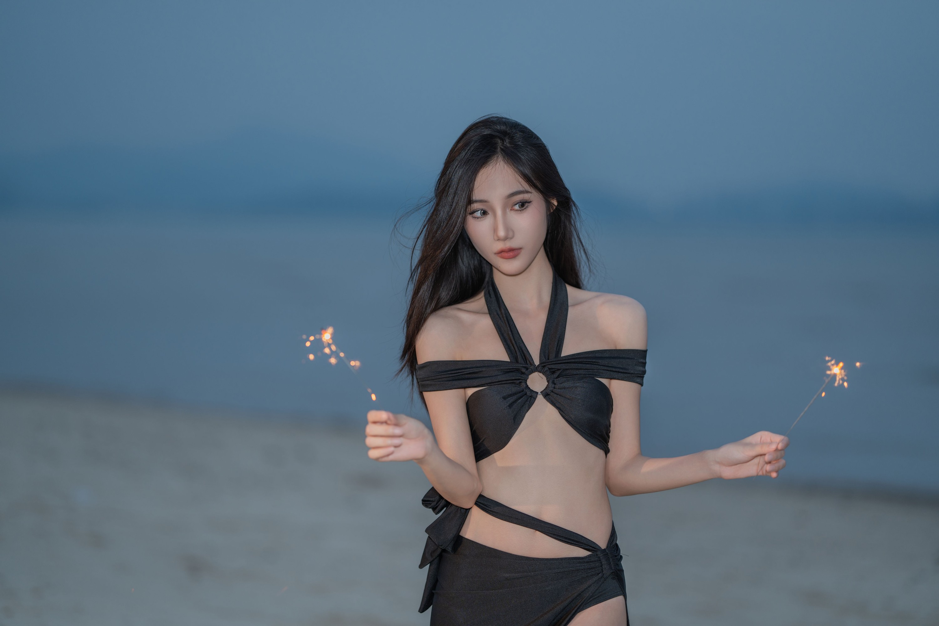 图片[4] - o1ne万 - 《夜幕下的海边少女》[22P] - 机器猫次元 - 机器猫次元