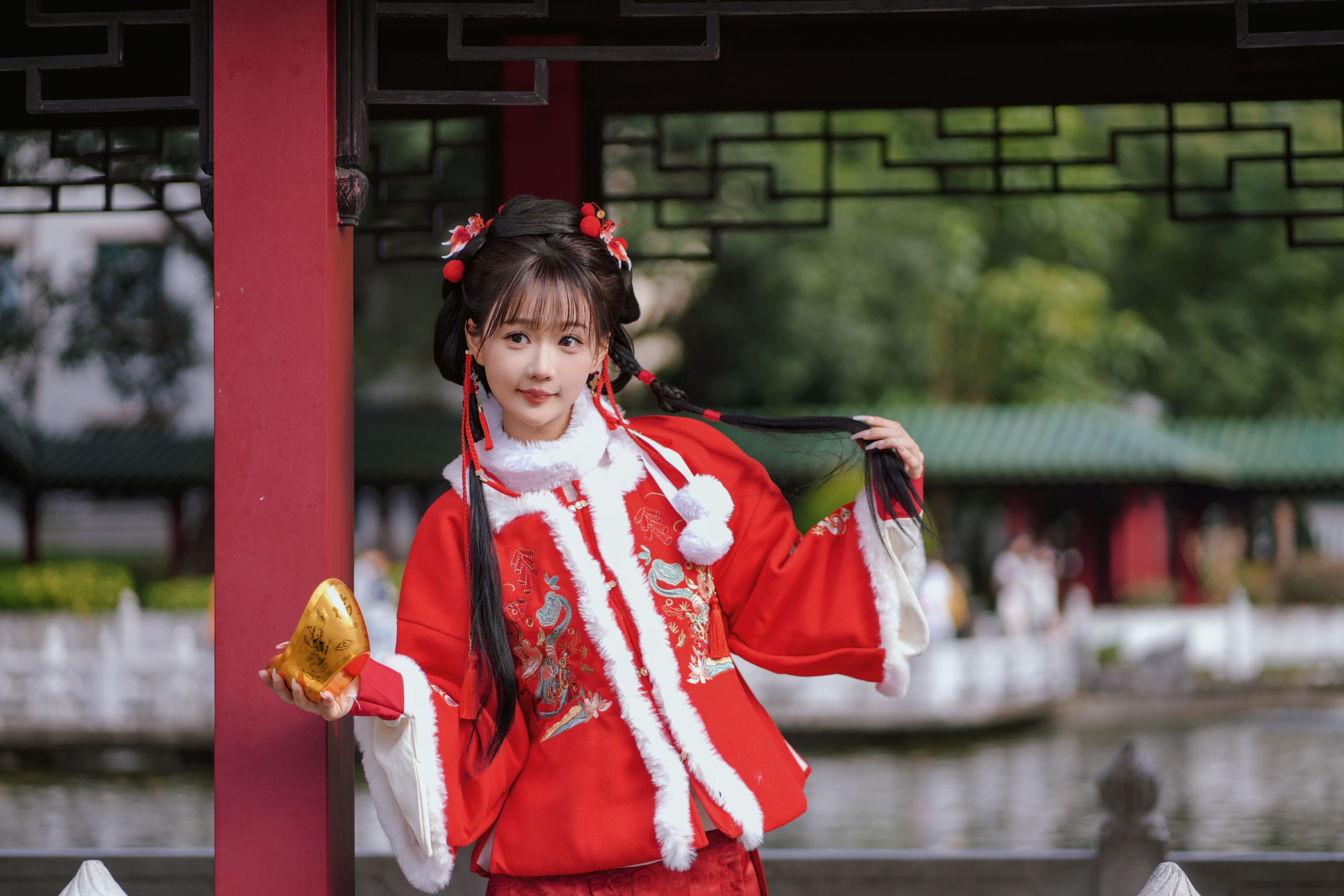 图片[6] - 甜心小鹿 - 《红韵倩影 · 新年少女写真》[26P] - 机器猫次元 - 机器猫次元