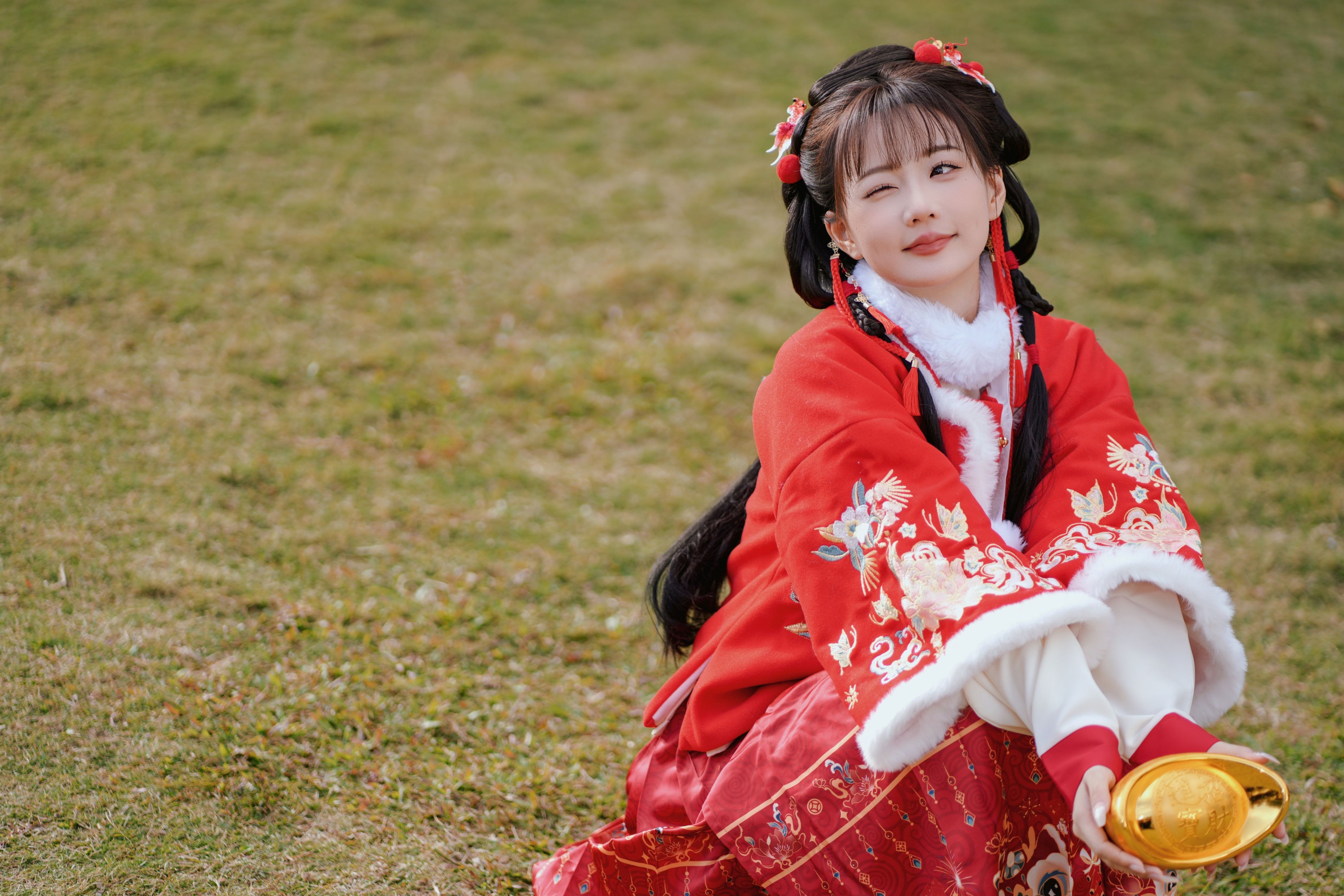 图片[5] - 甜心小鹿 - 《红韵倩影 · 新年少女写真》[26P] - 机器猫次元 - 机器猫次元