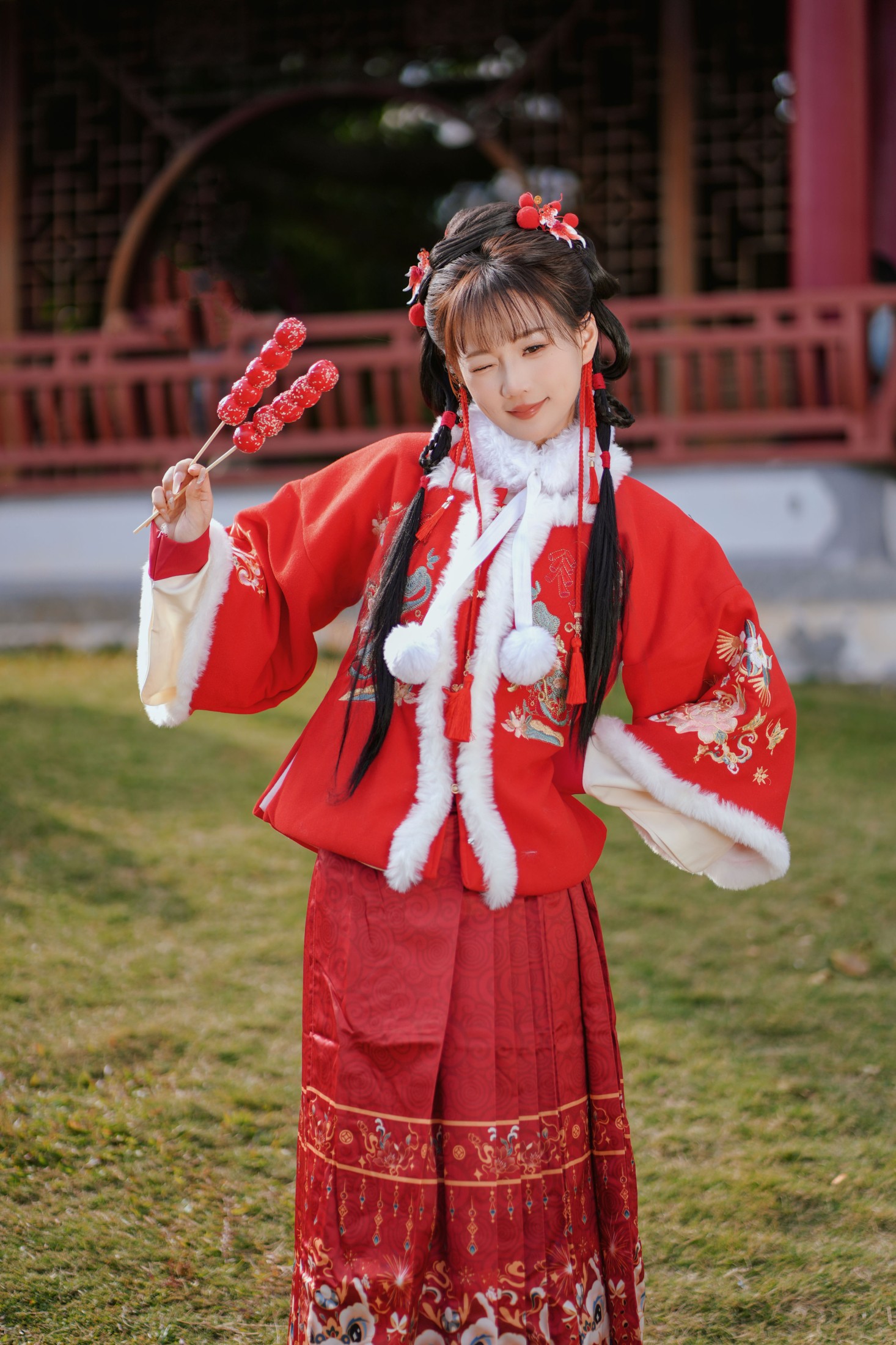 图片[3] - 甜心小鹿 - 《红韵倩影 · 新年少女写真》[26P] - 机器猫次元 - 机器猫次元
