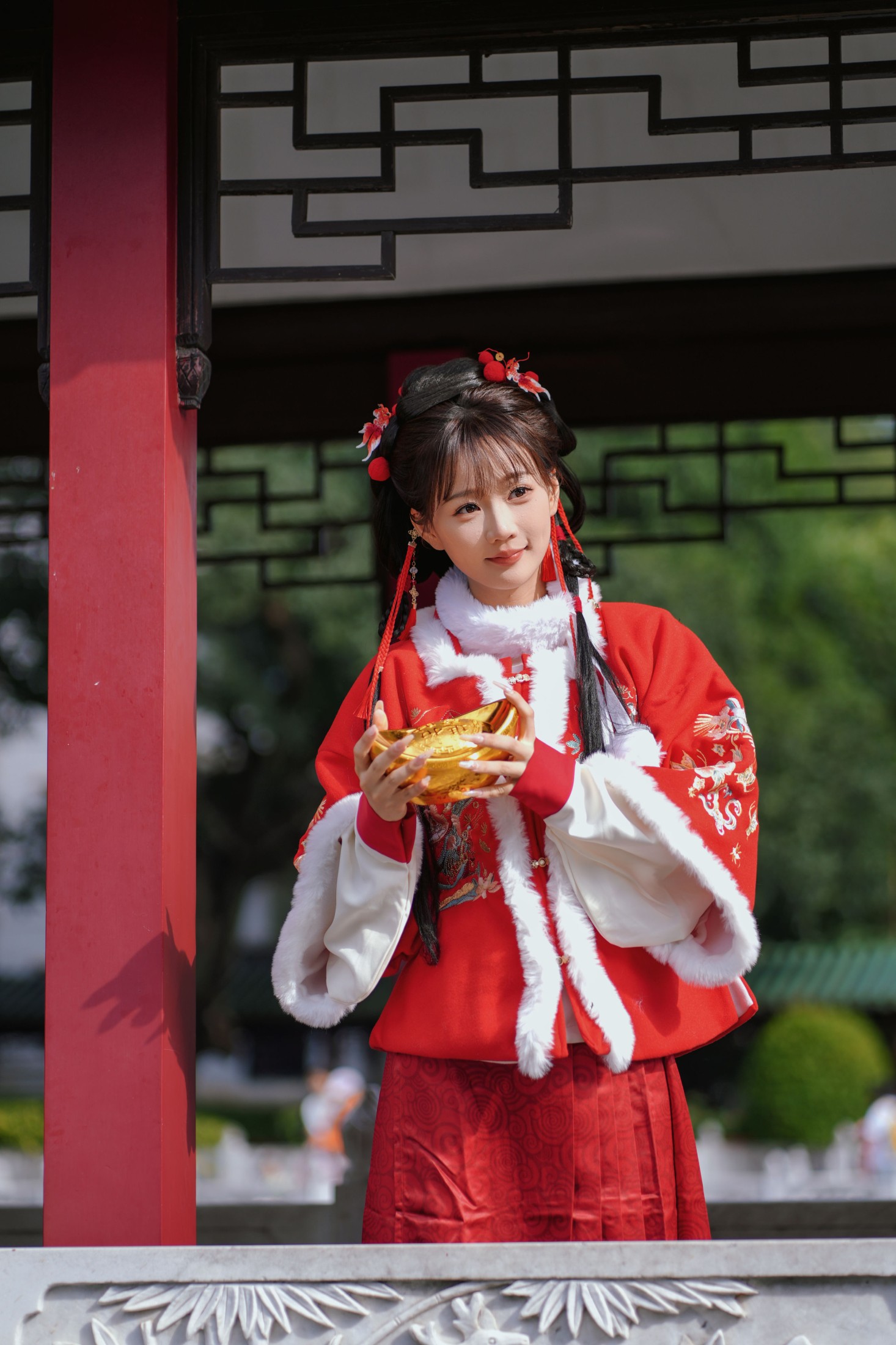 图片[7] - 甜心小鹿 - 《红韵倩影 · 新年少女写真》[26P] - 机器猫次元 - 机器猫次元