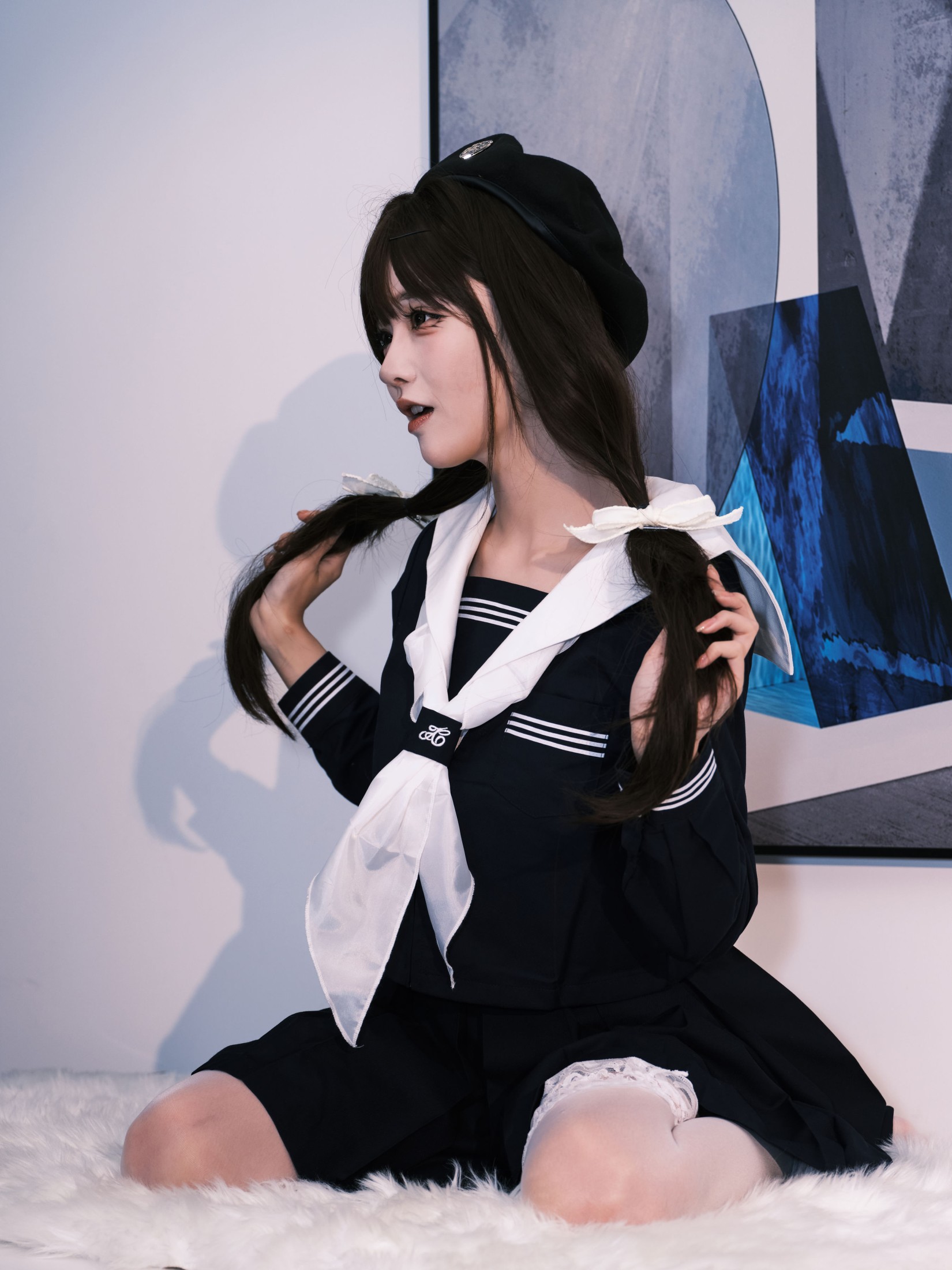 图片[8] - 孟程程 - 《女水手的假日 深蓝白丝版》[16P] - 机器猫次元 - 机器猫次元