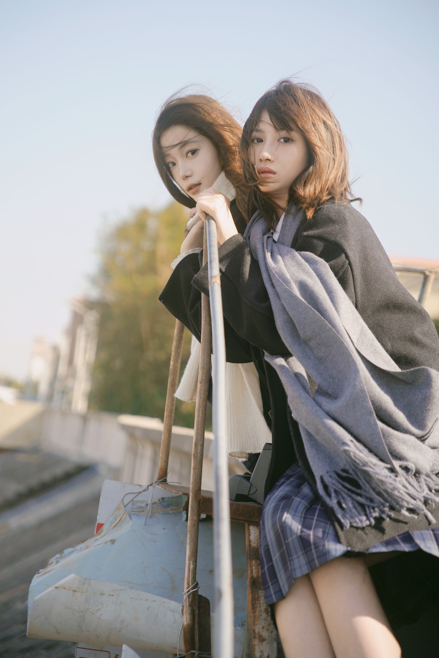 图片[8] - 橘子 泡泡小咩 - 《江风轻拂，双生少女的清甜时光》[30P] - 机器猫次元 - 机器猫次元