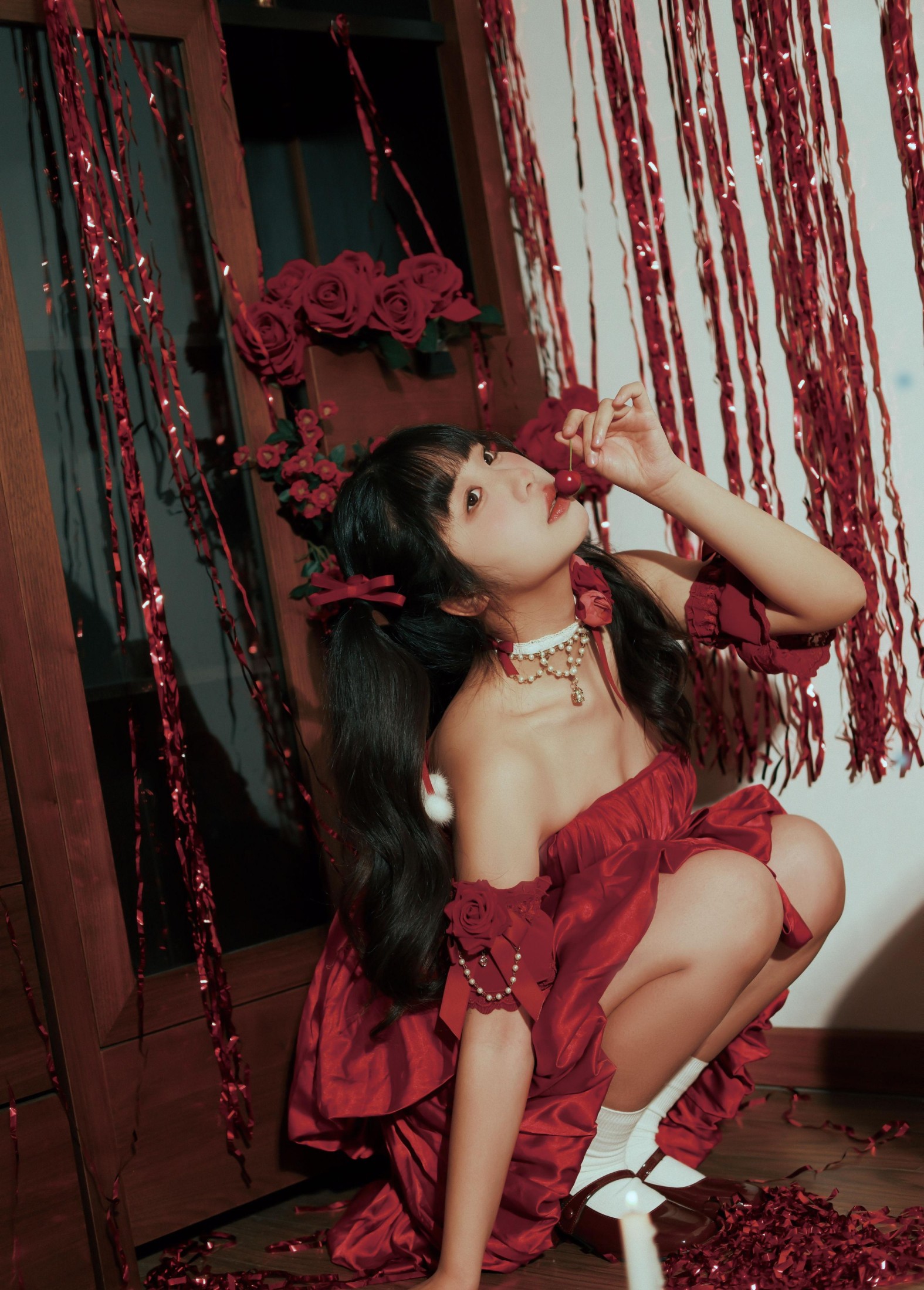 图片[2] - 梅子梅子 - 《红裙女孩》[13P] - 机器猫次元 - 机器猫次元