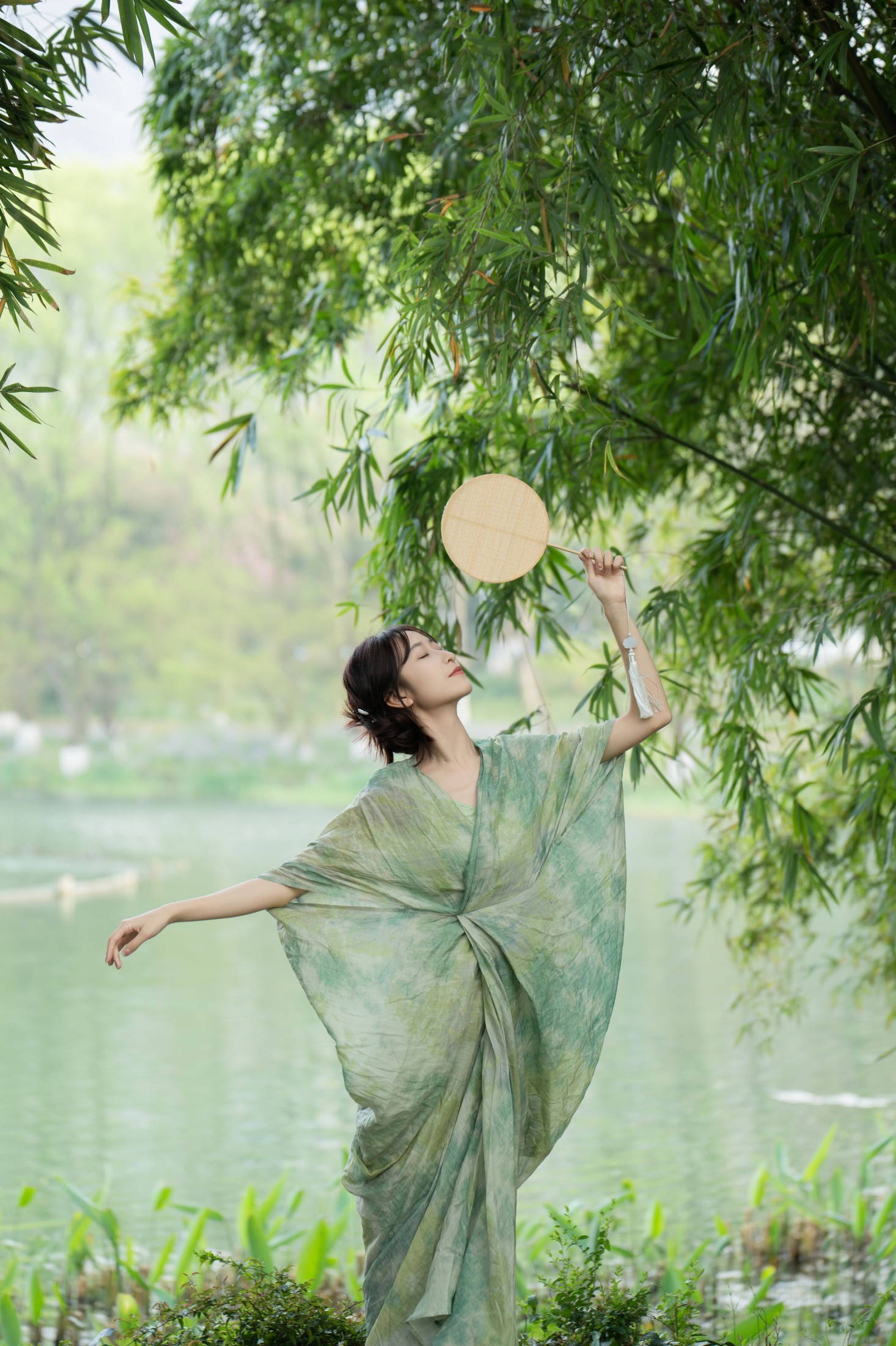 图片[7] - 小何 - 《清冷绿色系新中式》[20P] - 机器猫次元 - 机器猫次元