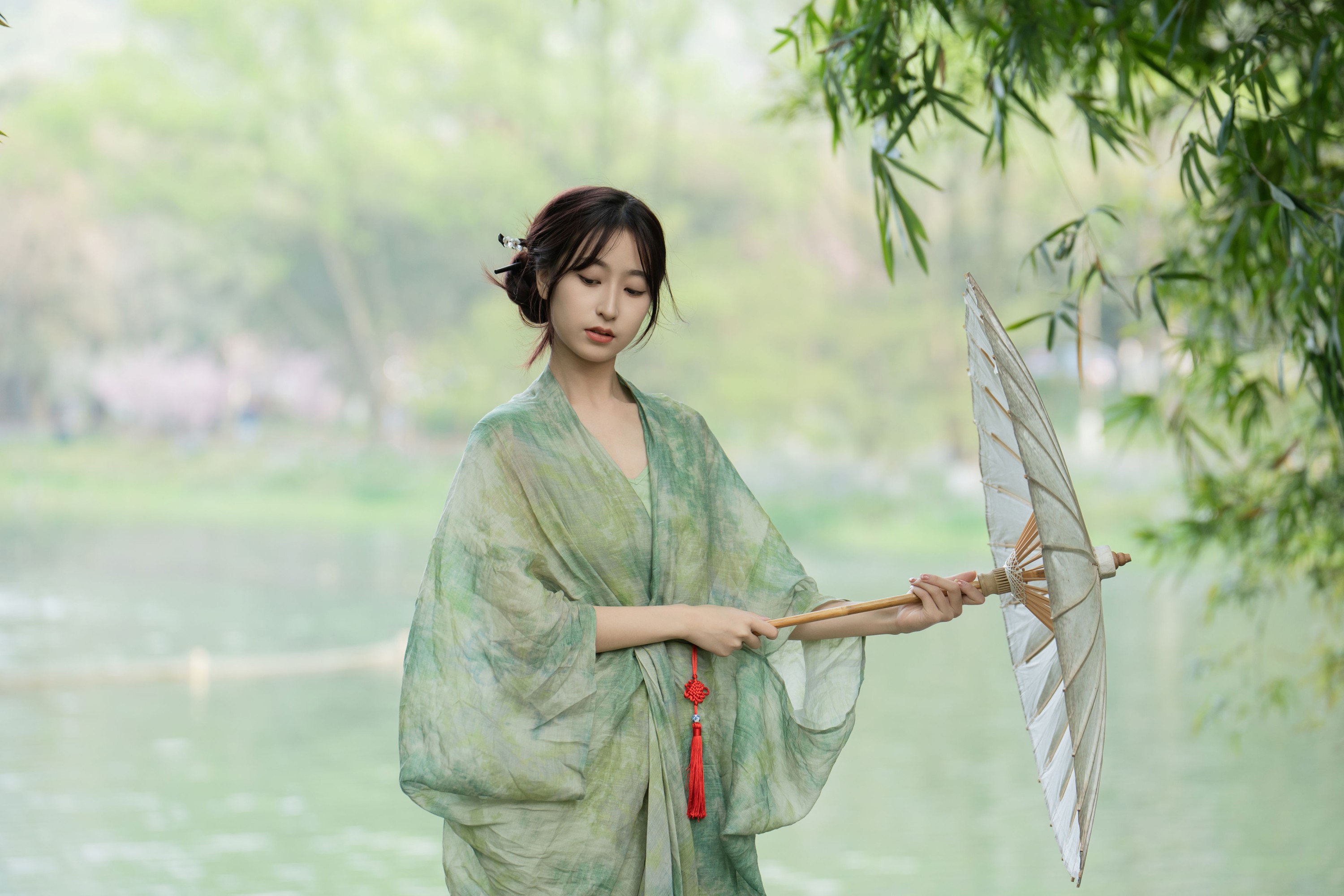 图片[5] - 小何 - 《清冷绿色系新中式》[20P] - 机器猫次元 - 机器猫次元