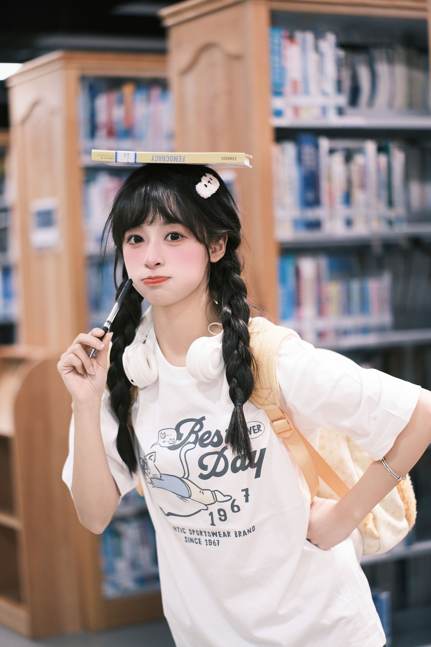 图片[4] - 夏芋小年 - 《图书馆女孩》[27P] - 机器猫次元 - 机器猫次元