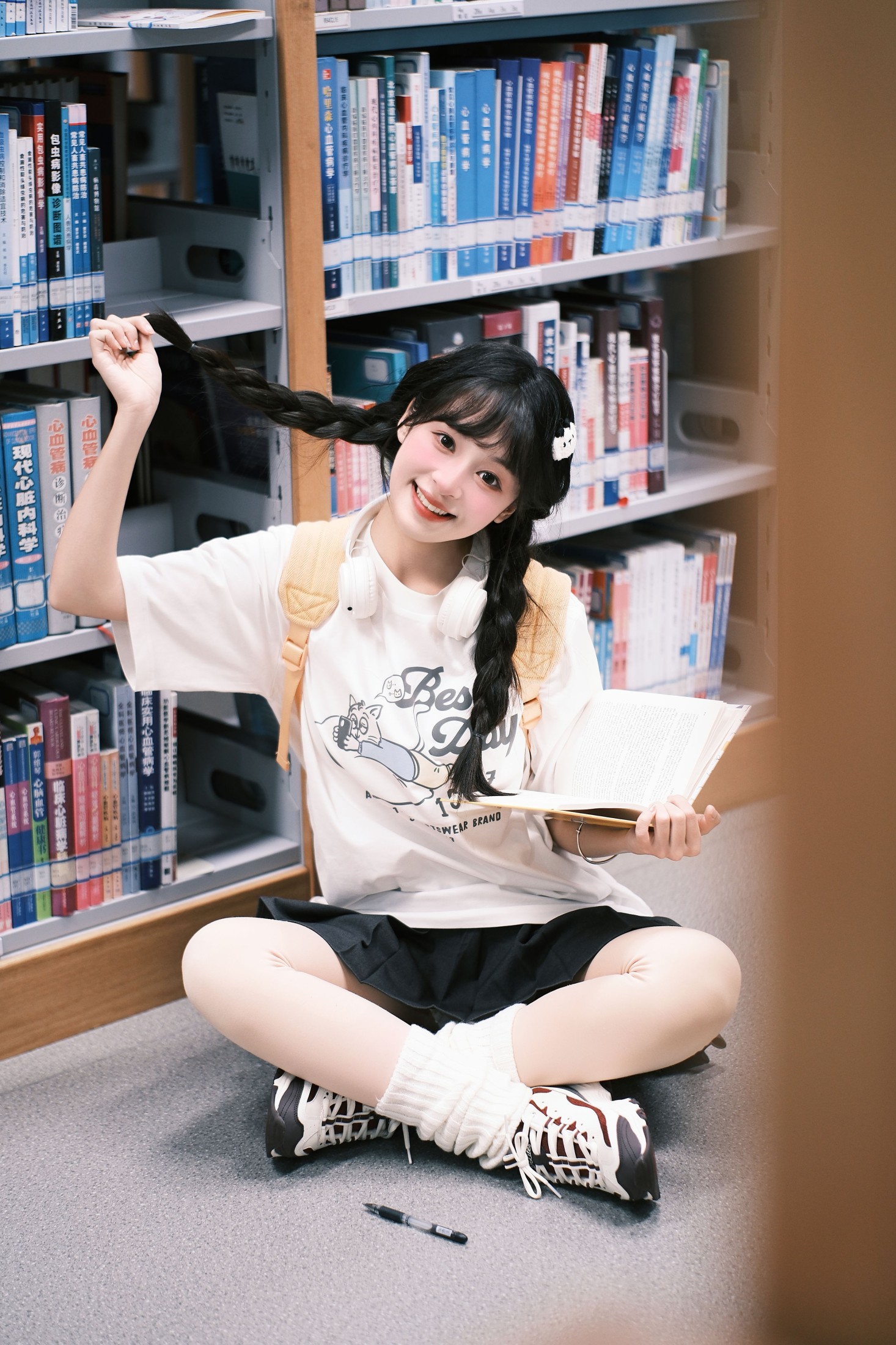 图片[8] - 夏芋小年 - 《图书馆女孩》[27P] - 机器猫次元 - 机器猫次元
