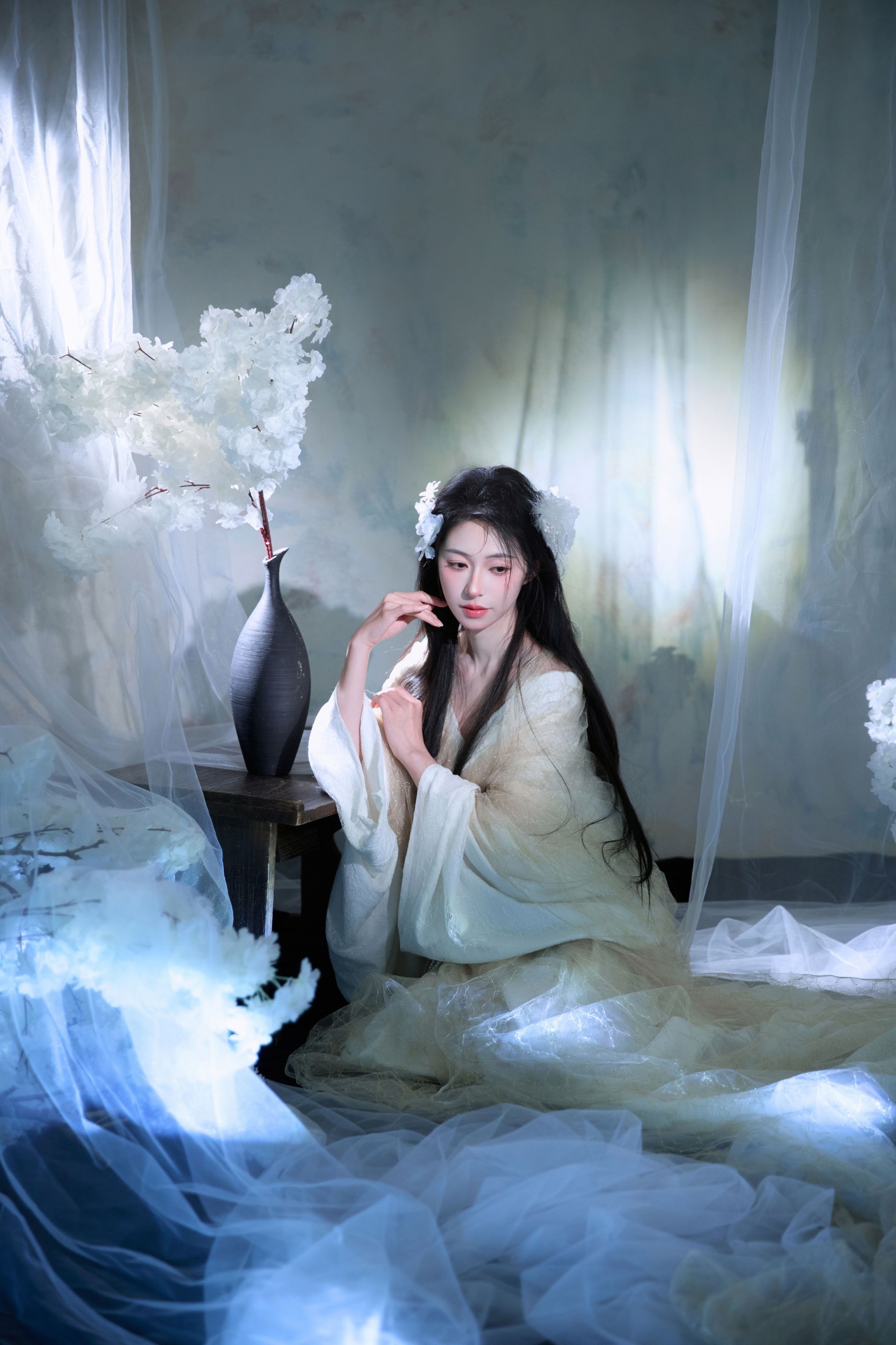 图片[1] - 粉面姑娘 - 《梨花白》[14P] - 机器猫次元 - 机器猫次元