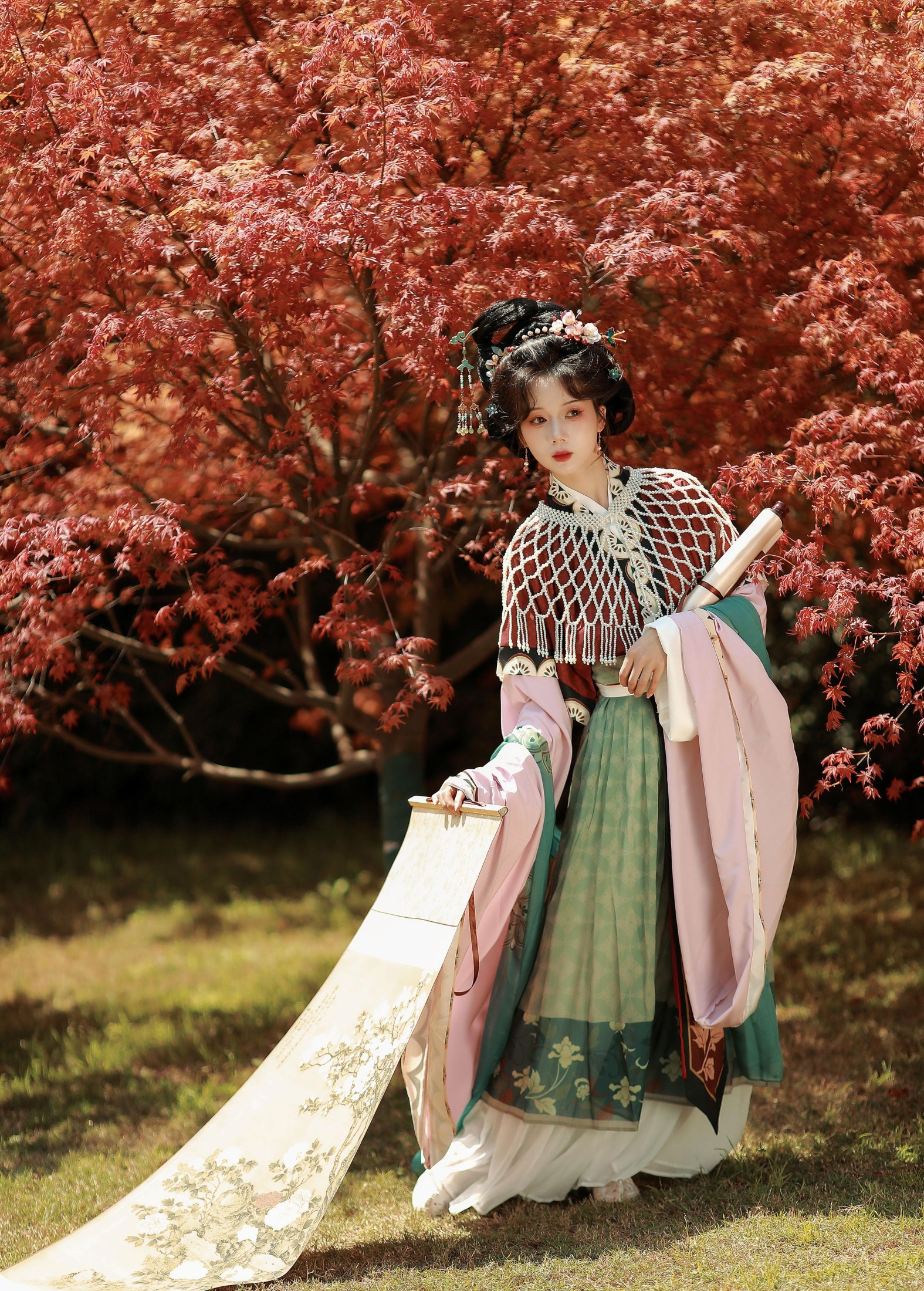 图片[2] - 是三七呀 - 《枫叶仕女图》[15P] - 机器猫次元 - 机器猫次元