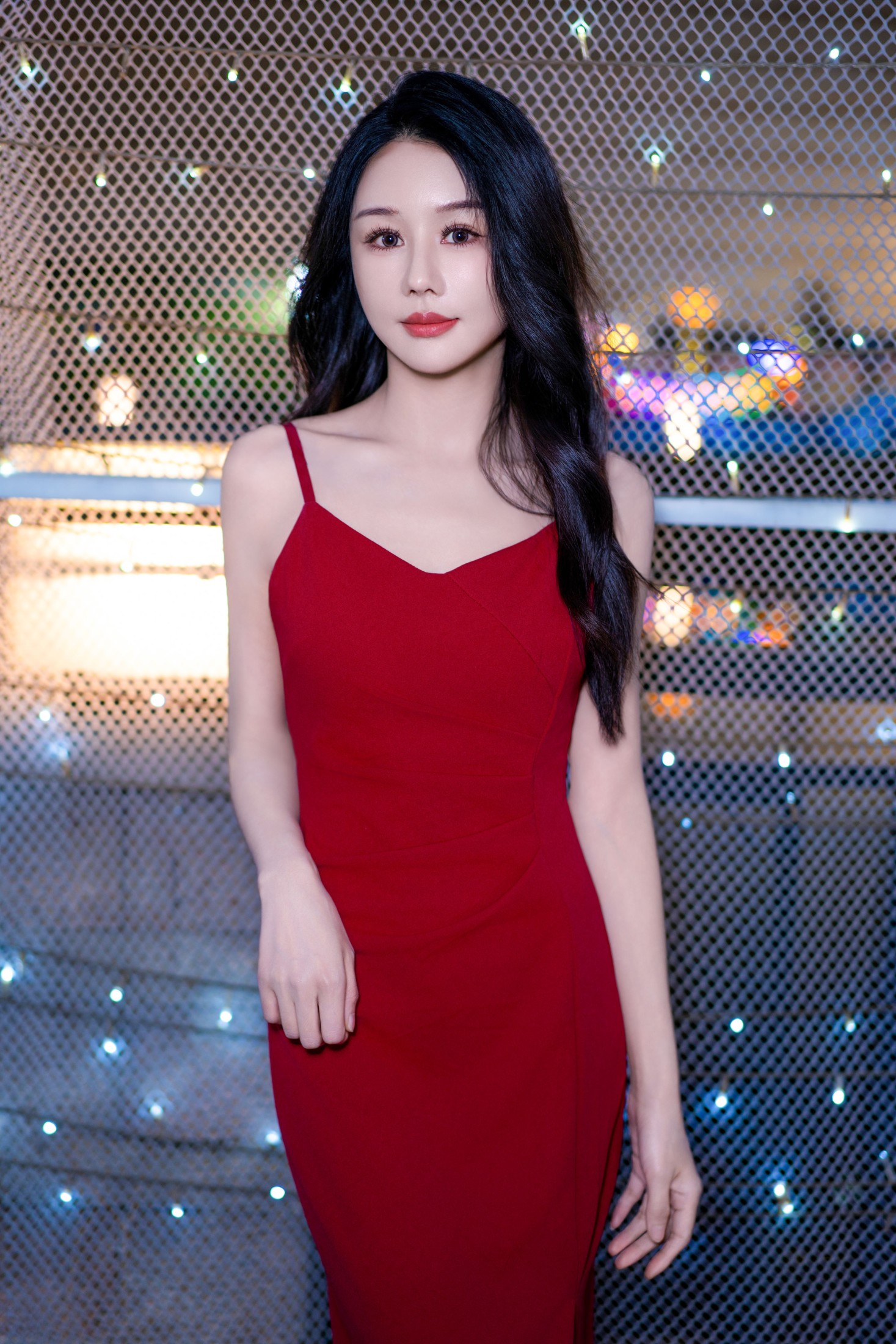 图片[5] - 雪莉 - 《千灯湖夜未央：红裙女神的光影诗篇》[18P] - 机器猫次元 - 机器猫次元