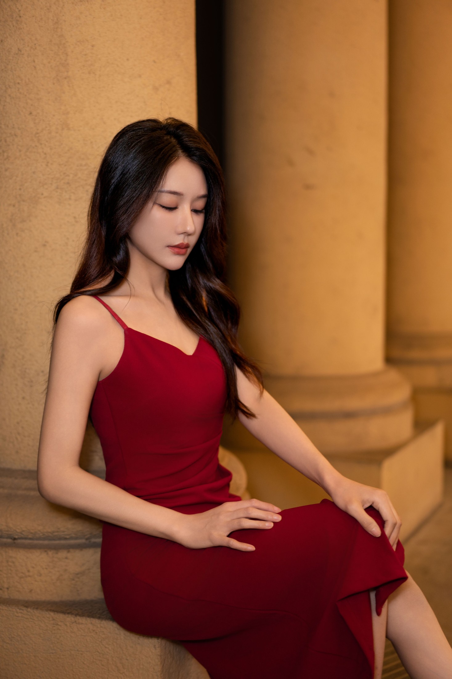 图片[7] - 雪莉 - 《千灯湖夜未央：红裙女神的光影诗篇》[18P] - 机器猫次元 - 机器猫次元