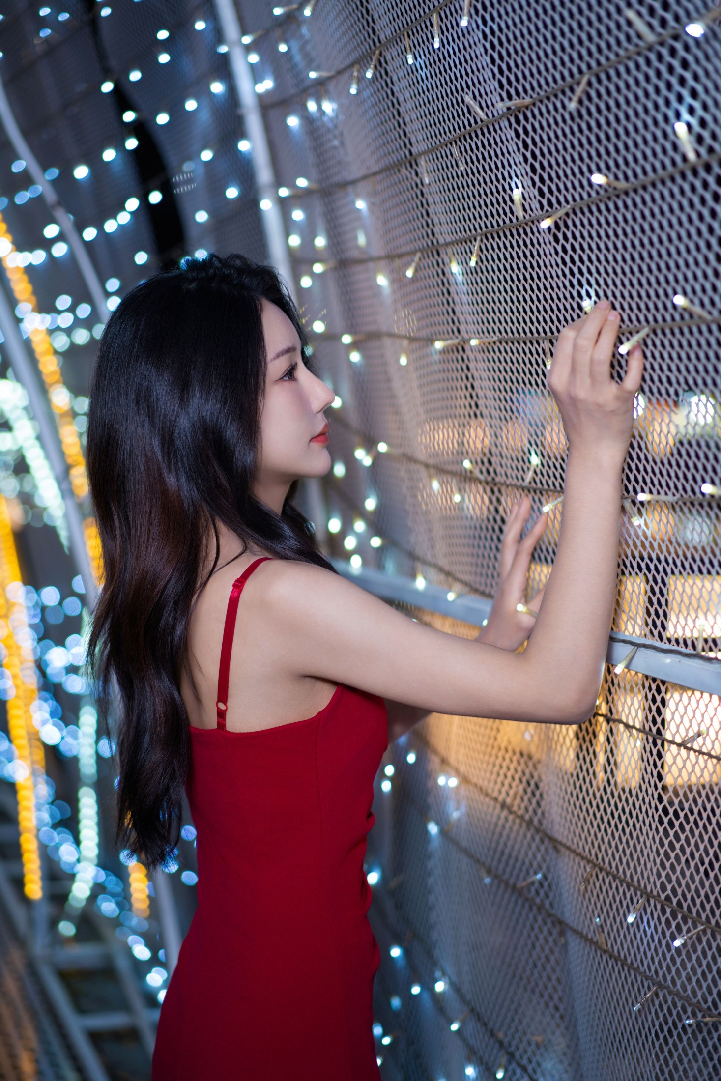 图片[3] - 雪莉 - 《千灯湖夜未央：红裙女神的光影诗篇》[18P] - 机器猫次元 - 机器猫次元