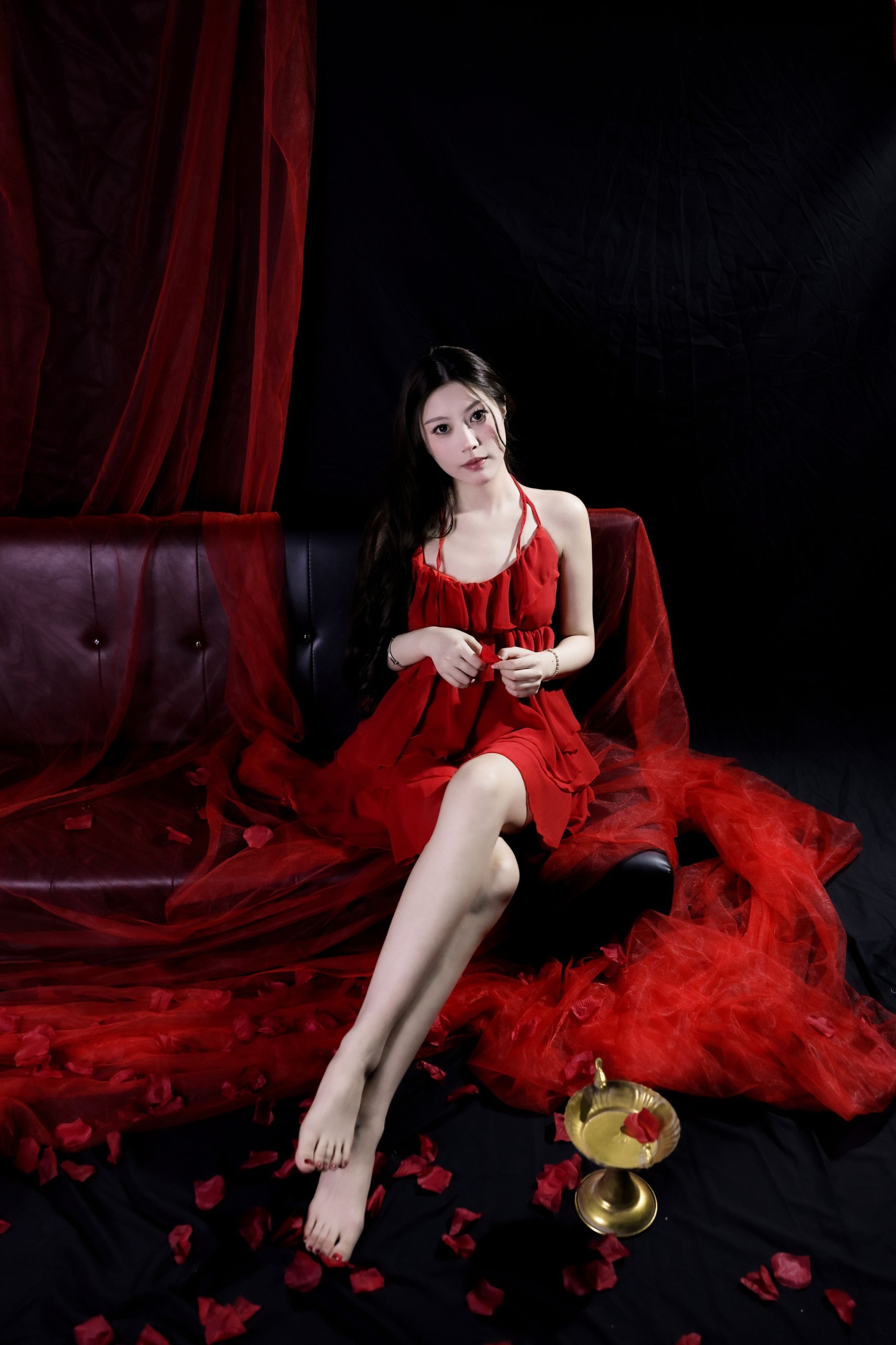 图片[4] - - 《红色纱裙》[20P] - 机器猫次元 - 机器猫次元