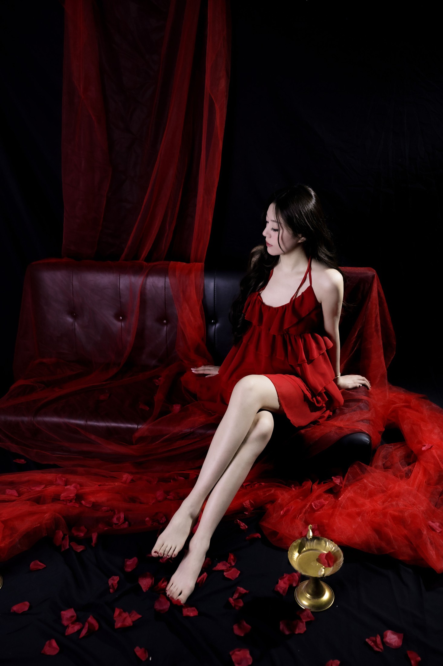 图片[5] - - 《红色纱裙》[20P] - 机器猫次元 - 机器猫次元